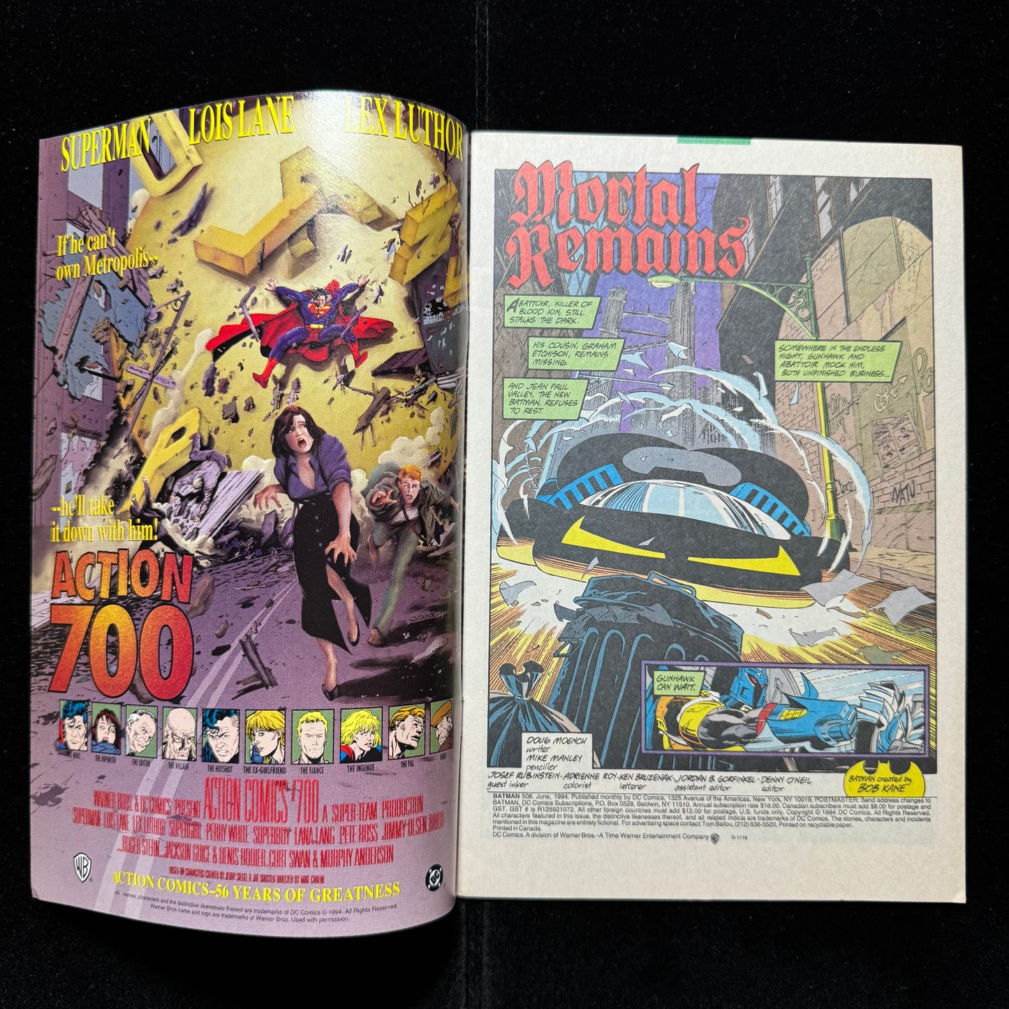 Batman 508 - Modern Age Dc Comics 1994