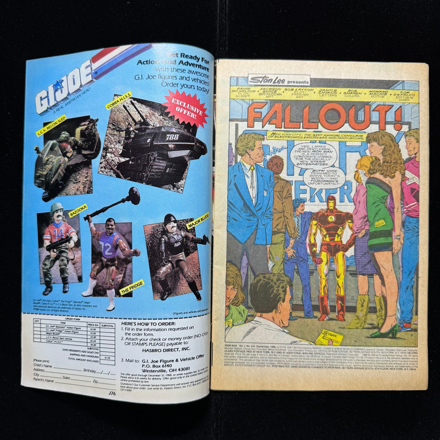 Iron Man 234 - Copper Age Marvel Comics 1988