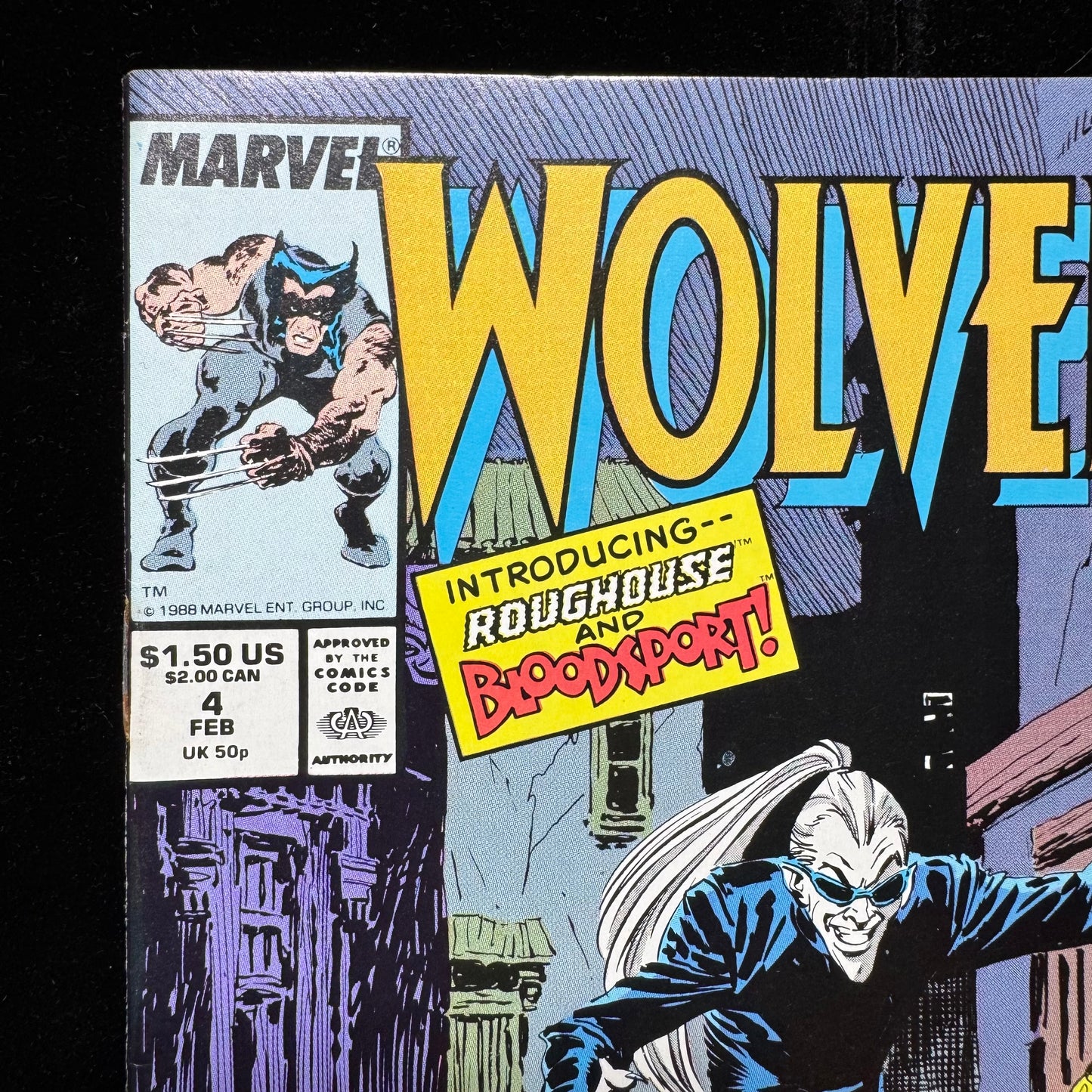 Wolverine 4 - 1st Appearance Of Bloodscream - Copper Age Marvel Comics 1989