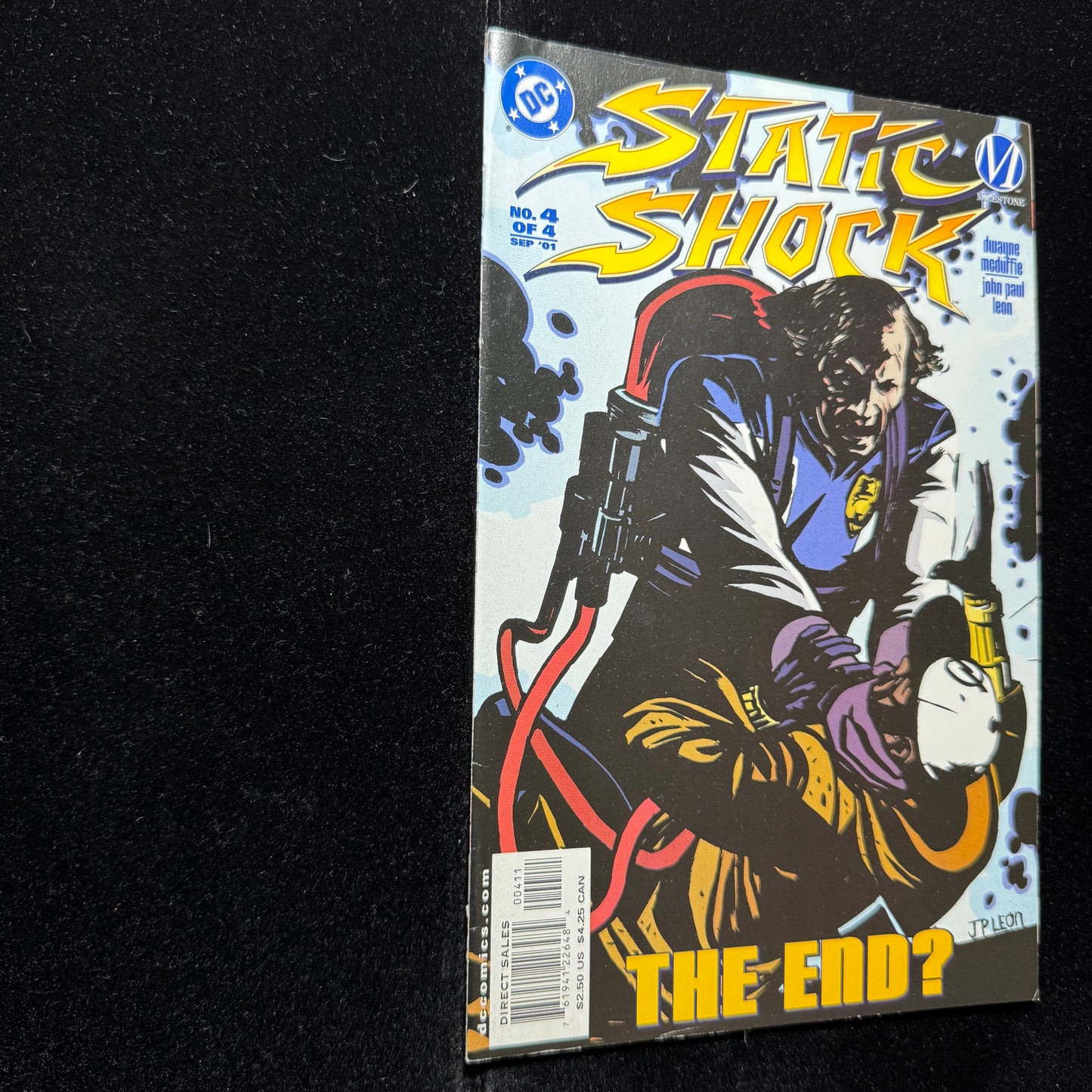Static Shock 4 - Low Print Run Of 5,100 Copies - Modern Age Dc/ Milestone 2001