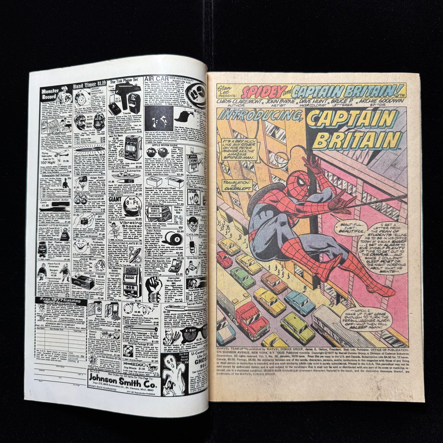 Marvel Team Up 65 - 1st App Cap Britain In US Comics - Bronze Age Marvel 1978
