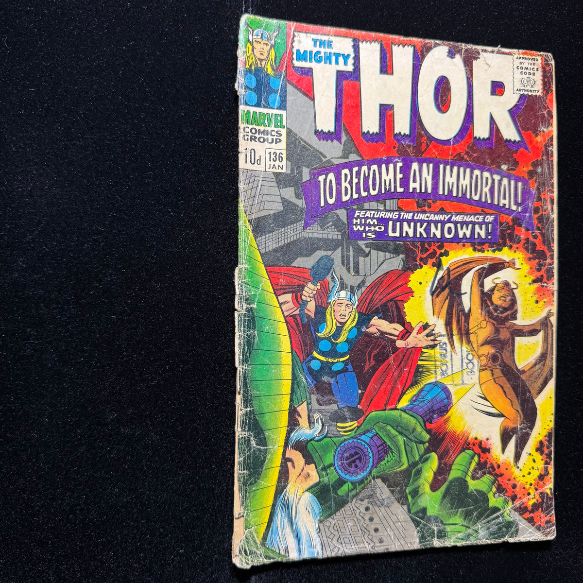 Thor 136 - 1st App Sif, 1st App Of The Lurking Unknown - Silver Age Marvel 1967