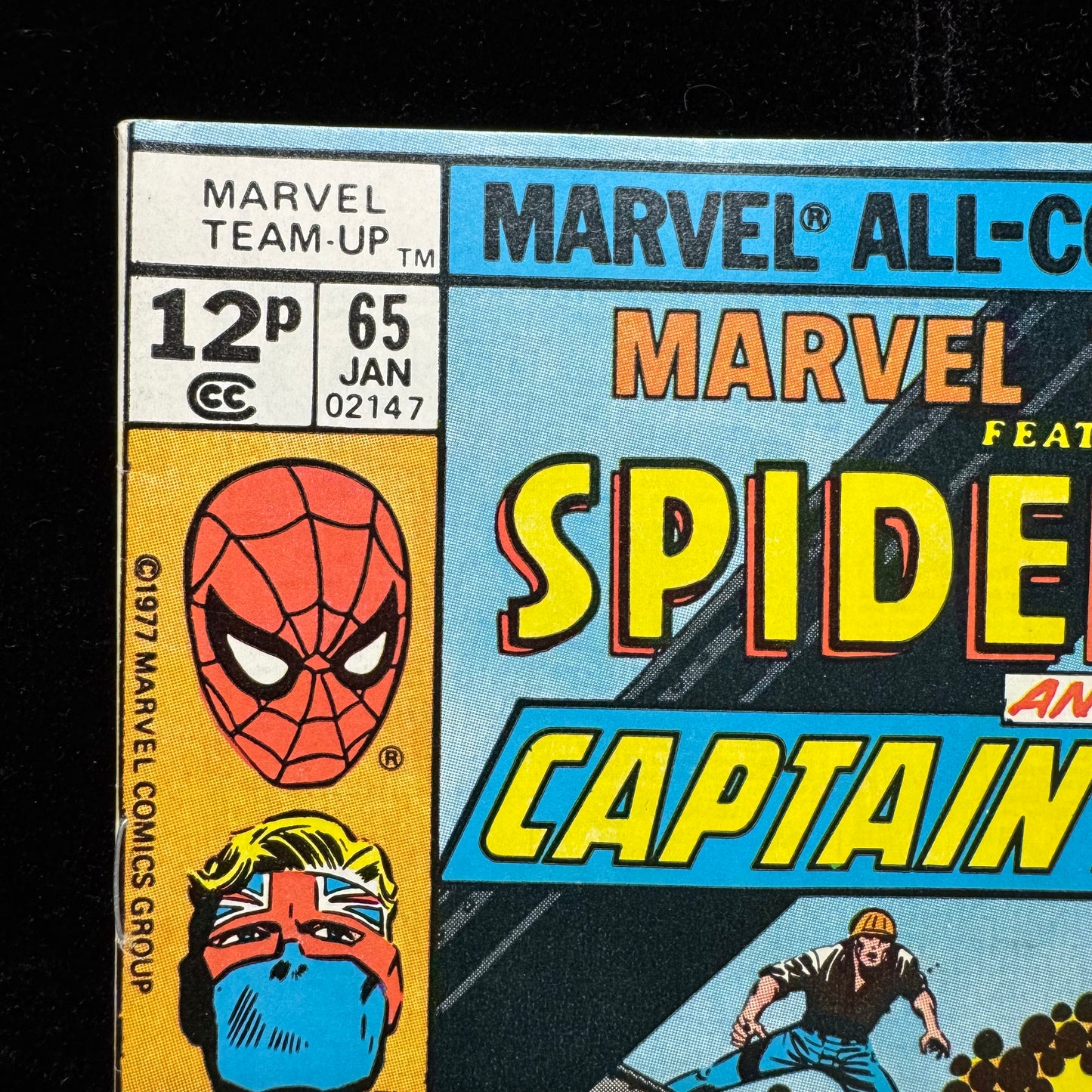 Marvel Team Up 65 - 1st App Of Cap Britain In US Comics - Bronze Age Marvel 1978