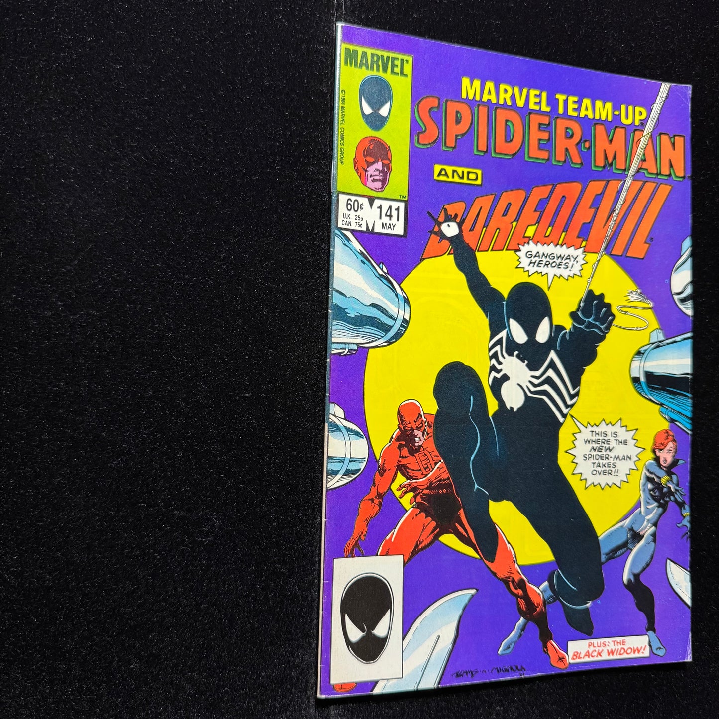 Marvel Team Up 141 - 2nd Appearance Of Symbiote - Copper Age Marvel Comics 1984