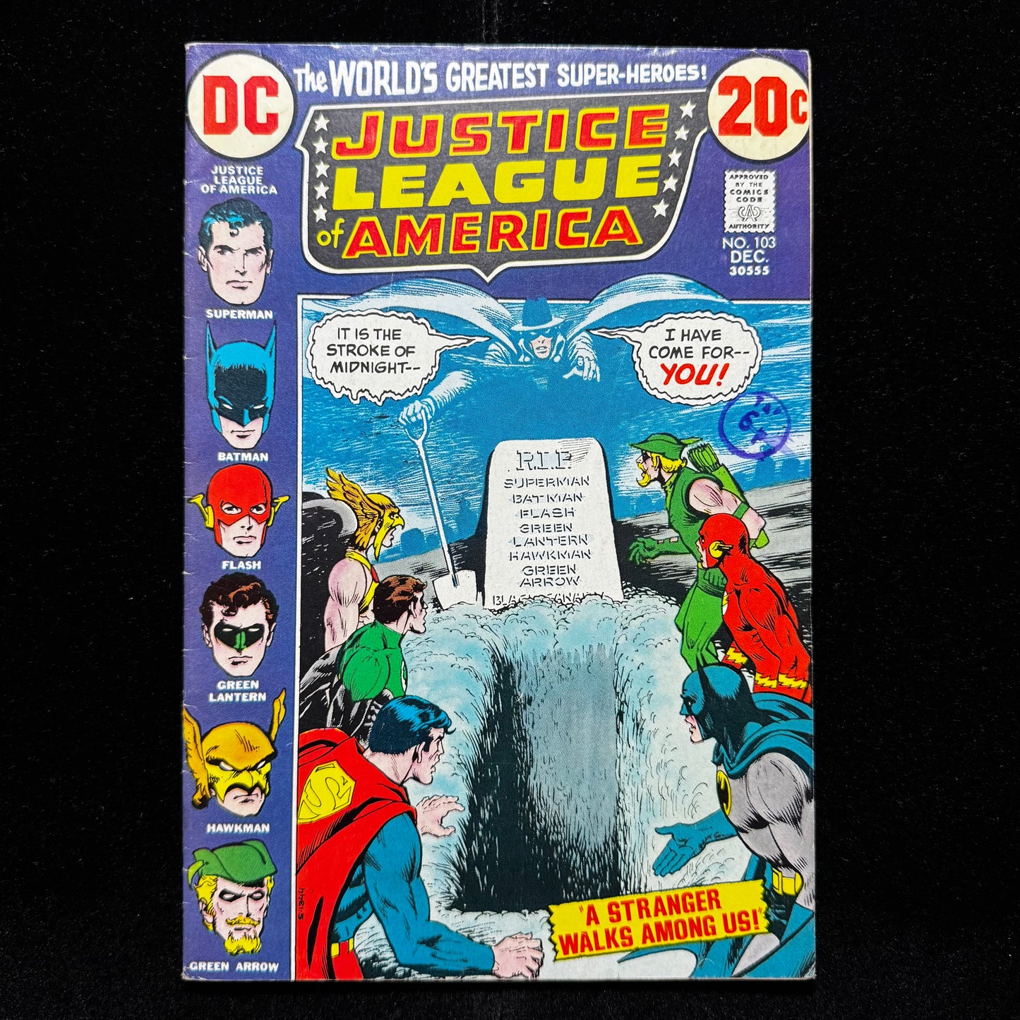 Justice League 103 - Phantom Stranger Joins The JLA - Bronze Age Dc Comics 1972