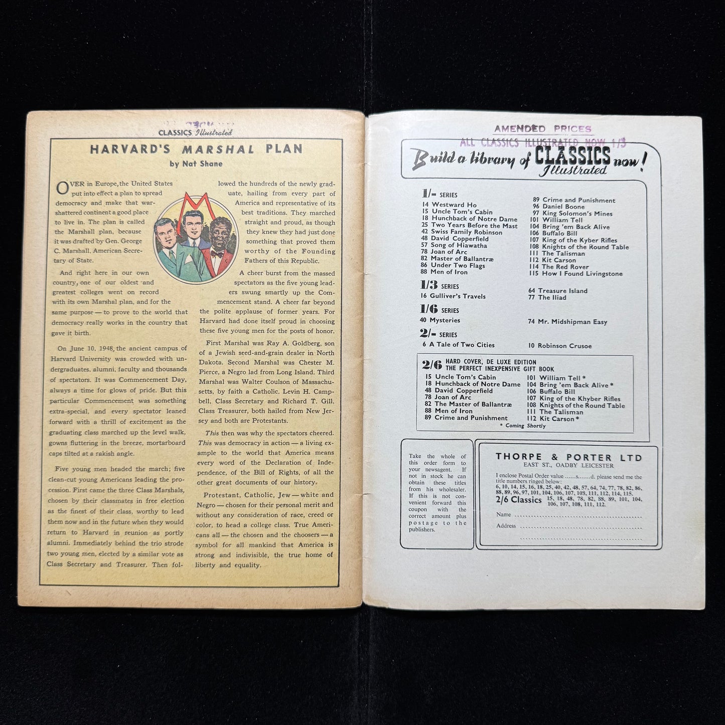 Classics Illustrated 48 - David Copperfield - UK Thorpe & Porter Comics C.1955