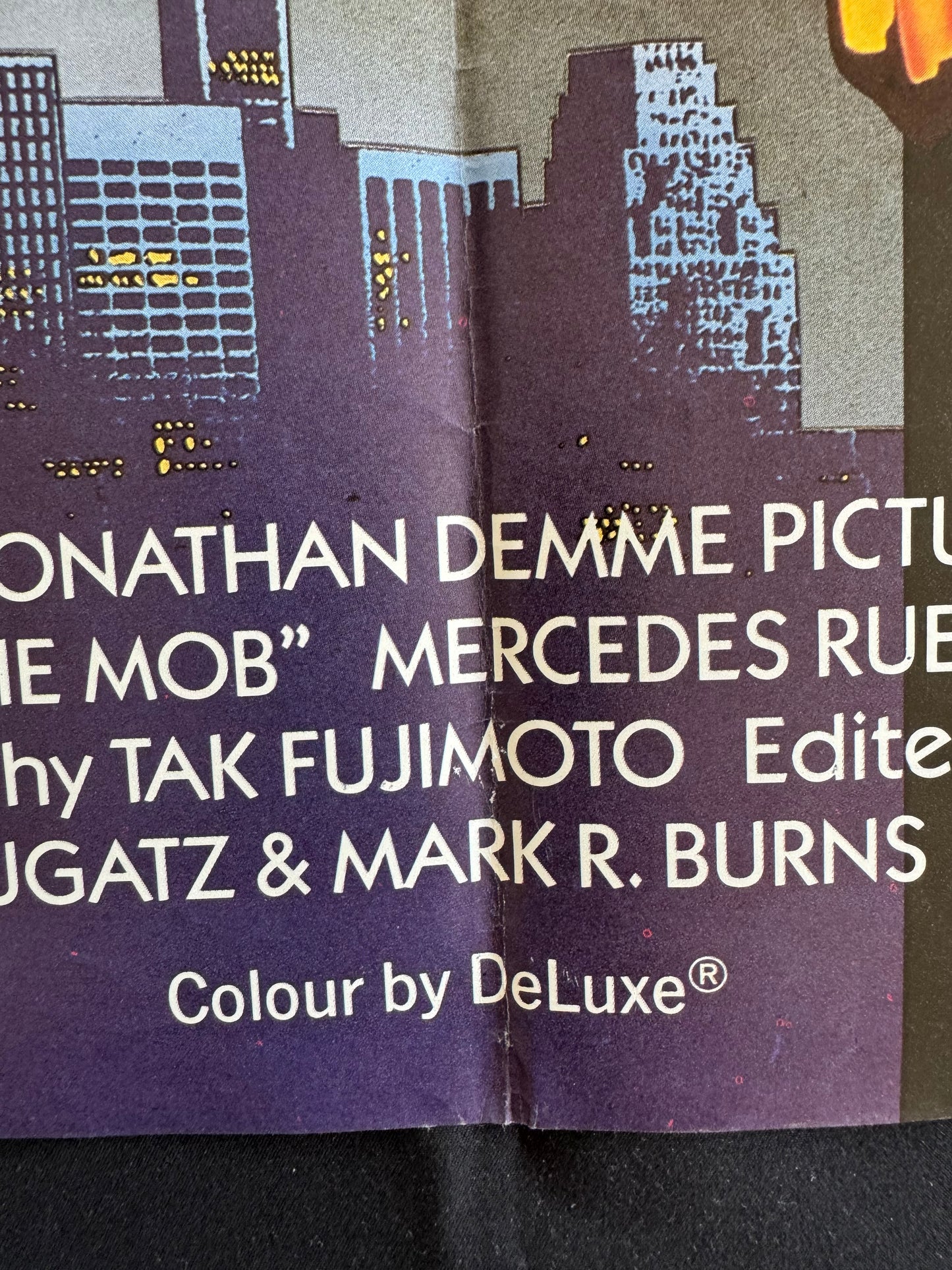 Married To The Mob 1988 - Original UK Quad Cinema Poster - Folded