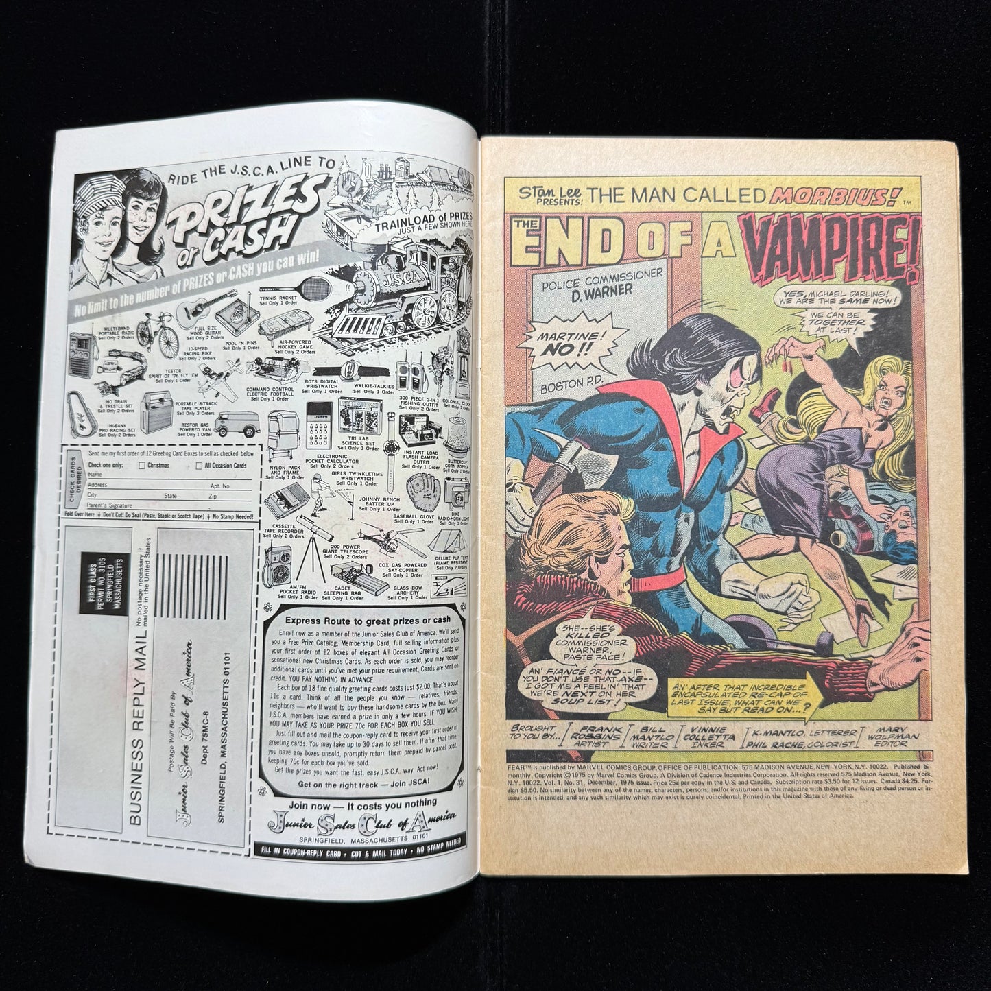 Adventure Into Fear 31 - Final Issue - Bronze Age Marvel Comics 1975