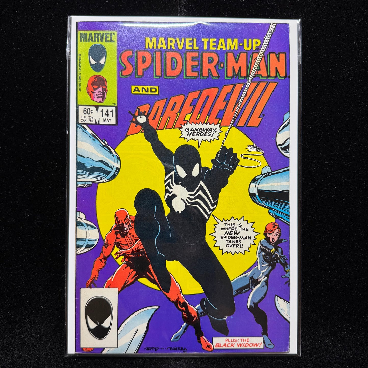 Marvel Team Up 141 - 2nd Appearance Of Symbiote - Copper Age Marvel Comics 1984
