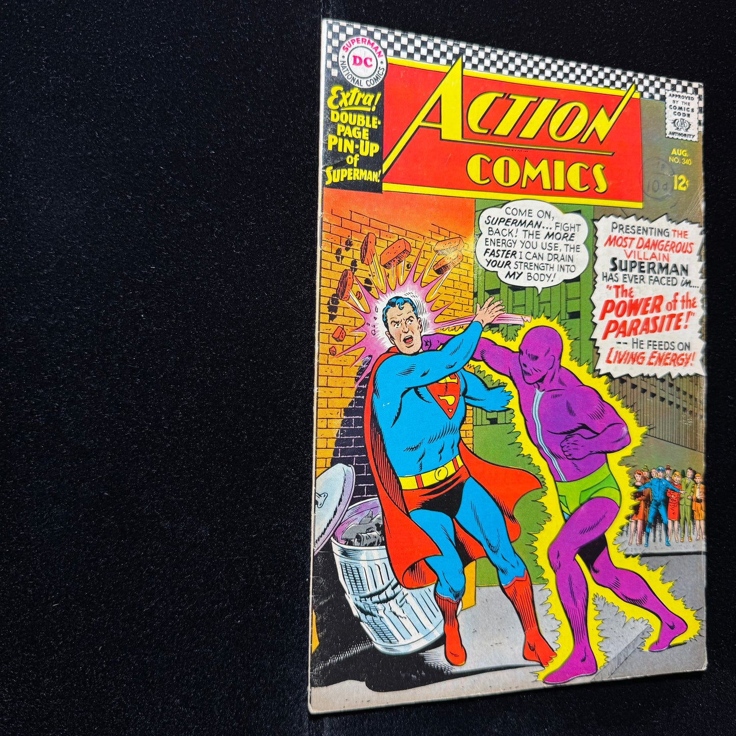 Action Comics 340 - 1st Appearance Of Parasite - Silver Age Dc Comics 1966