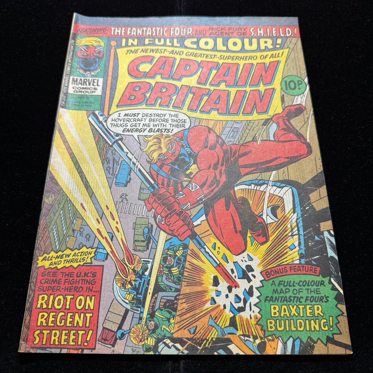 Captain Britain 8 - 1st App Of Betsy Braddock - Bronze Age Marvel Comics 1976