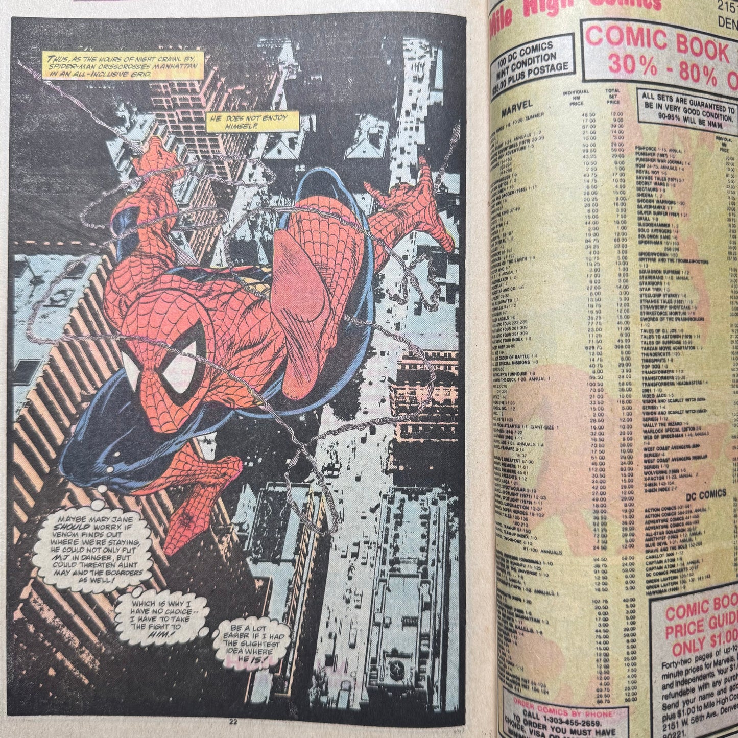Amazing Spider-Man 316 - 3rd App Venom - Iconic Cover - Copper Age Marvel 1989
