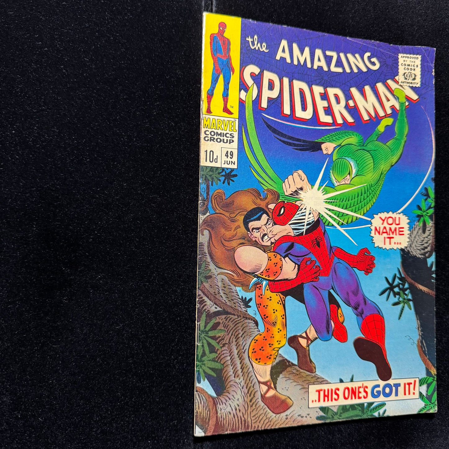 Amazing Spider-Man 49 - John Romita Sr Classic Cover - Silver Age Marvel 1967