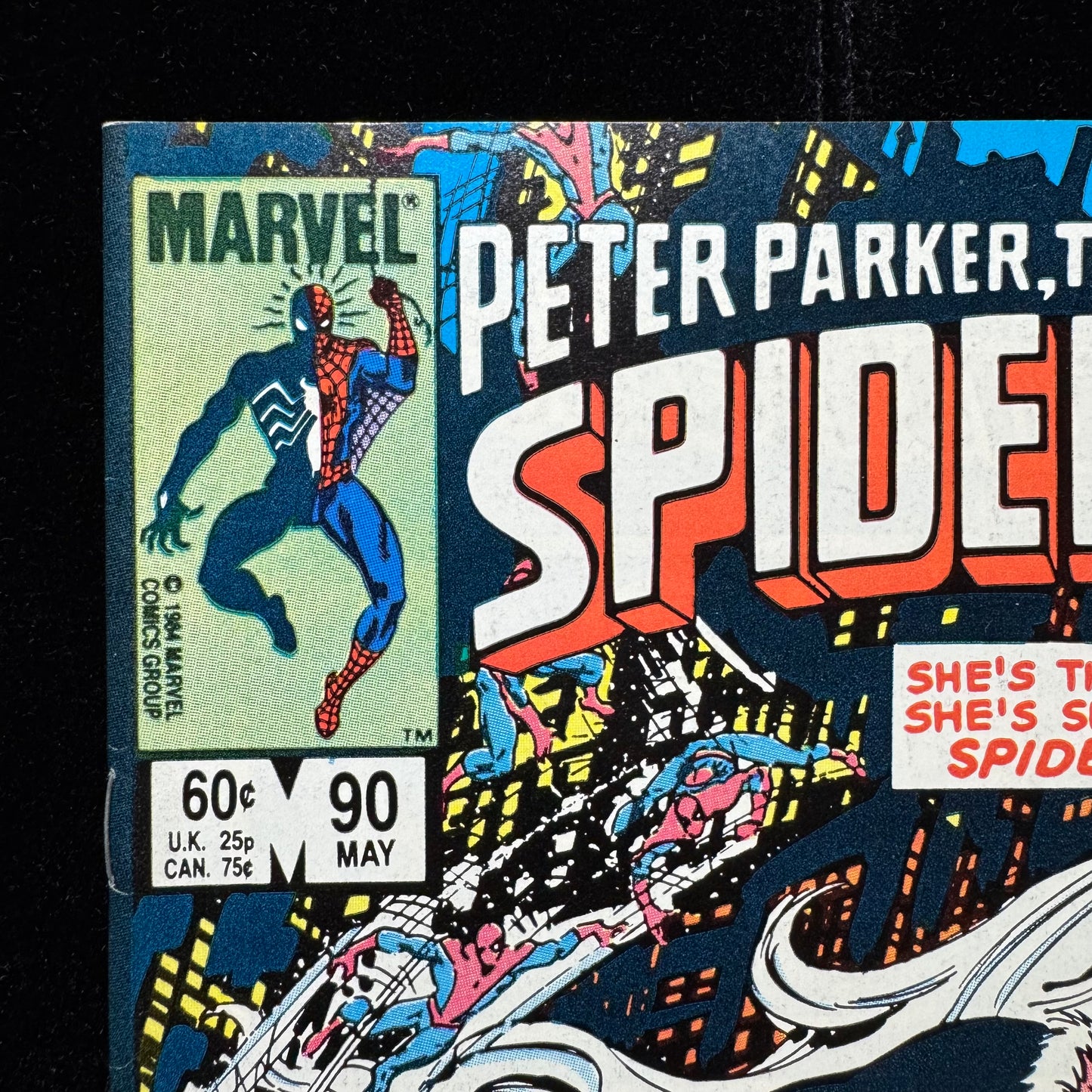 Spectacular Spider-Man 90 - 2nd App Black Suit - Copper Age Marvel Comics 1984