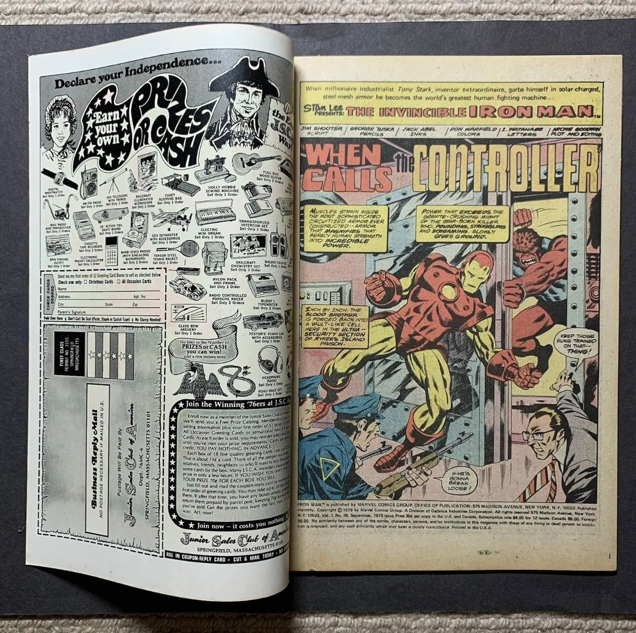 Invincible Iron Man 90/ Bronze Age Marvel Comics 1976/ High Grade