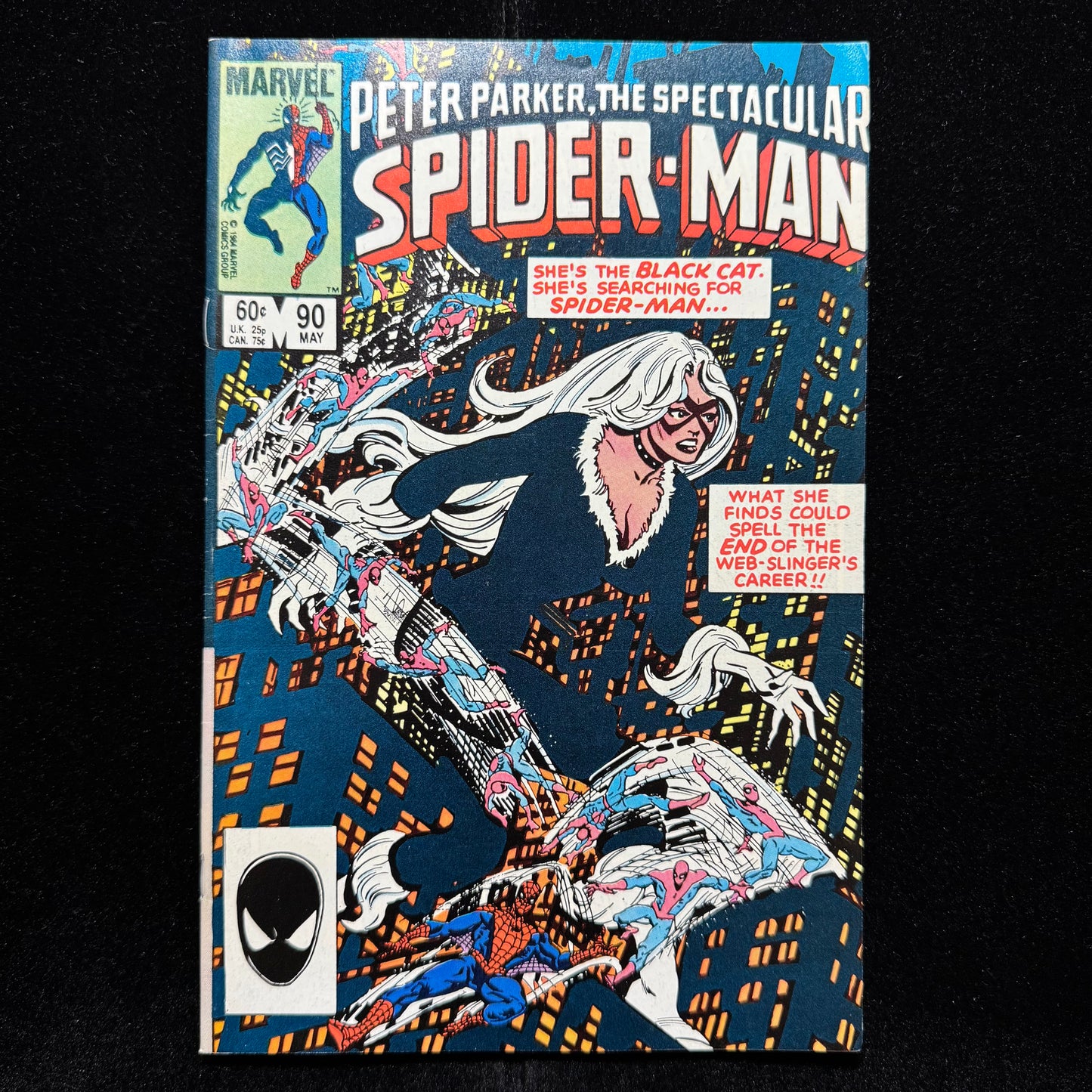 Spectacular Spider-Man 90 - 2nd App Black Suit - Copper Age Marvel Comics 1984