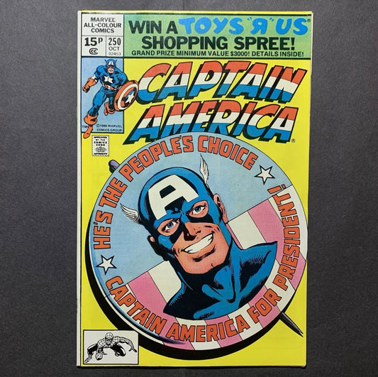 Captain America 250/ Bronze Age Marvel Comics 1980/ NM