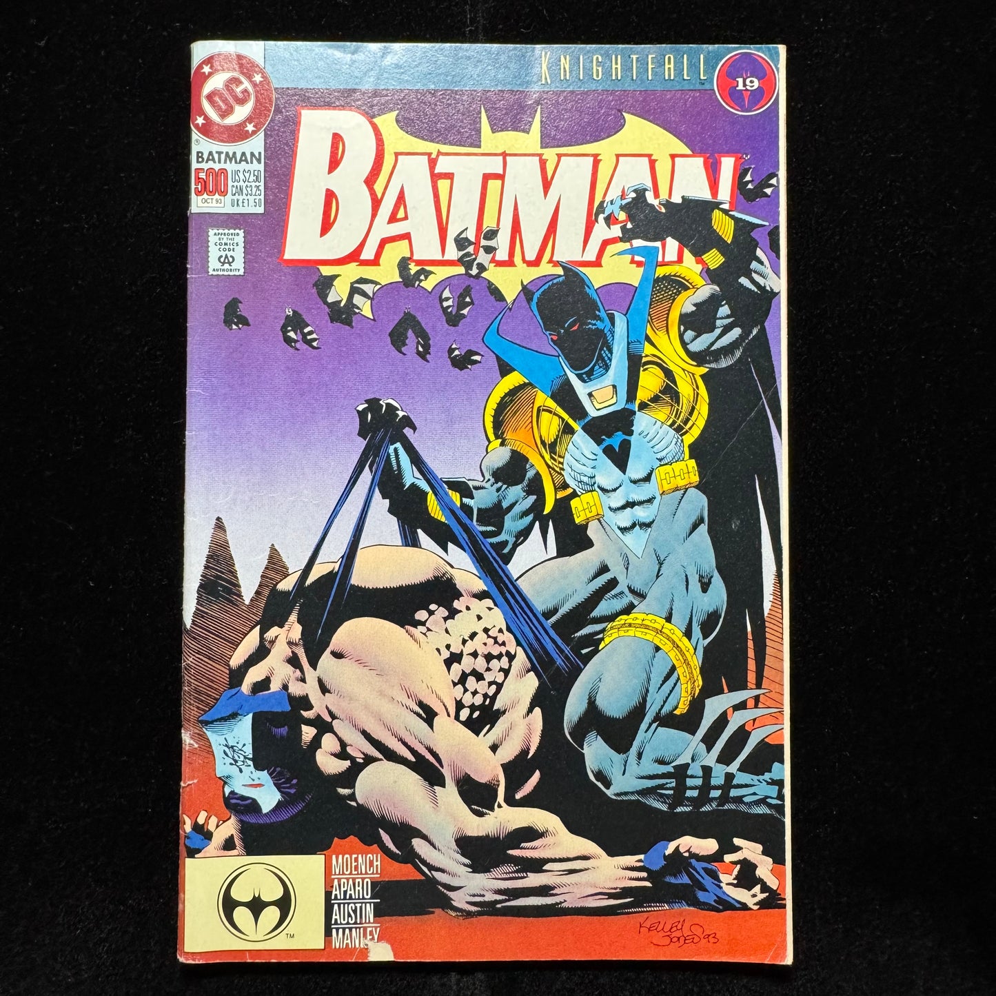 Batman 500 - Azrael Defeats Bane - Modern Age Dc Comics 1993