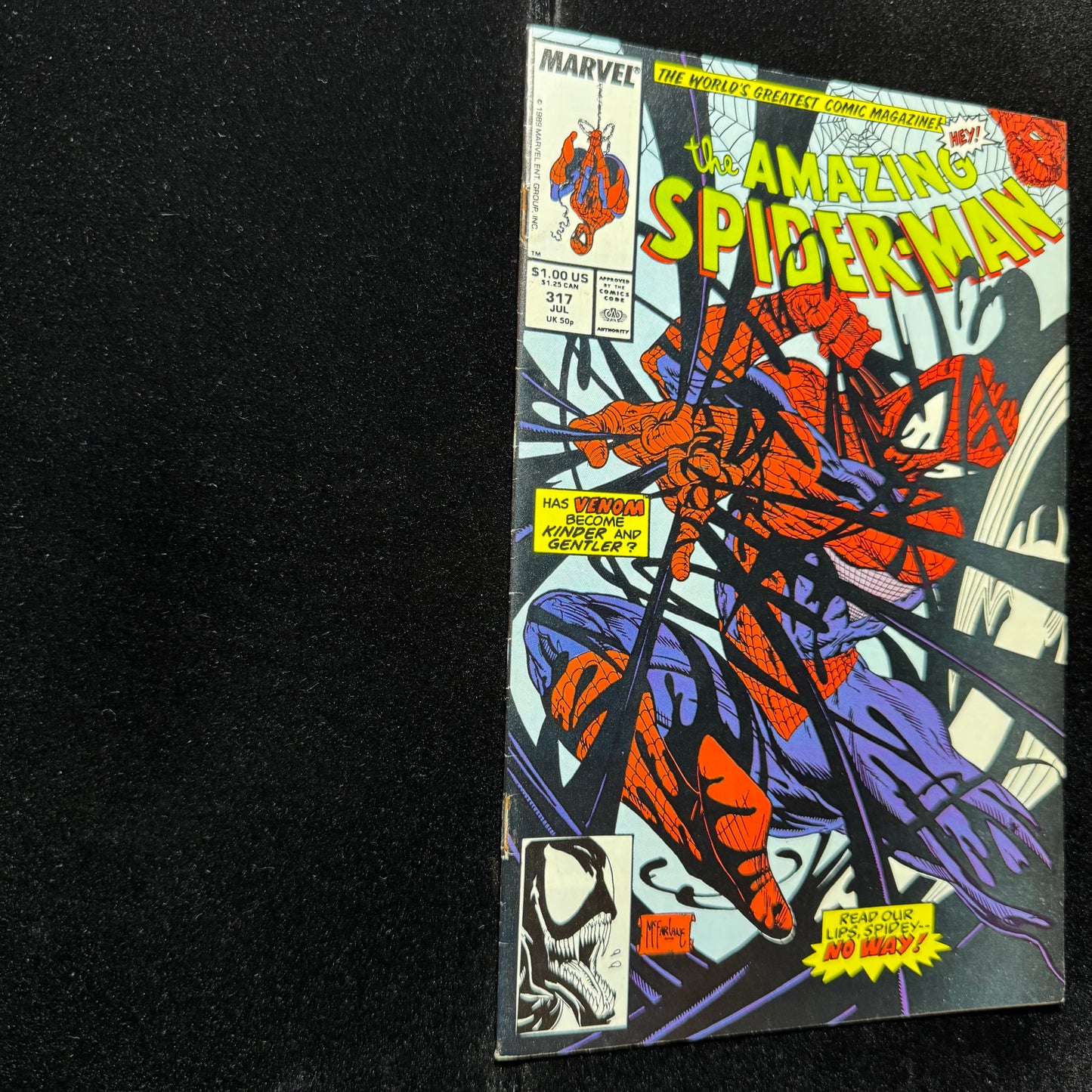 Amazing Spider-Man 317 - 4th Appearance Of Venom - Copper Age Marvel Comics 1989