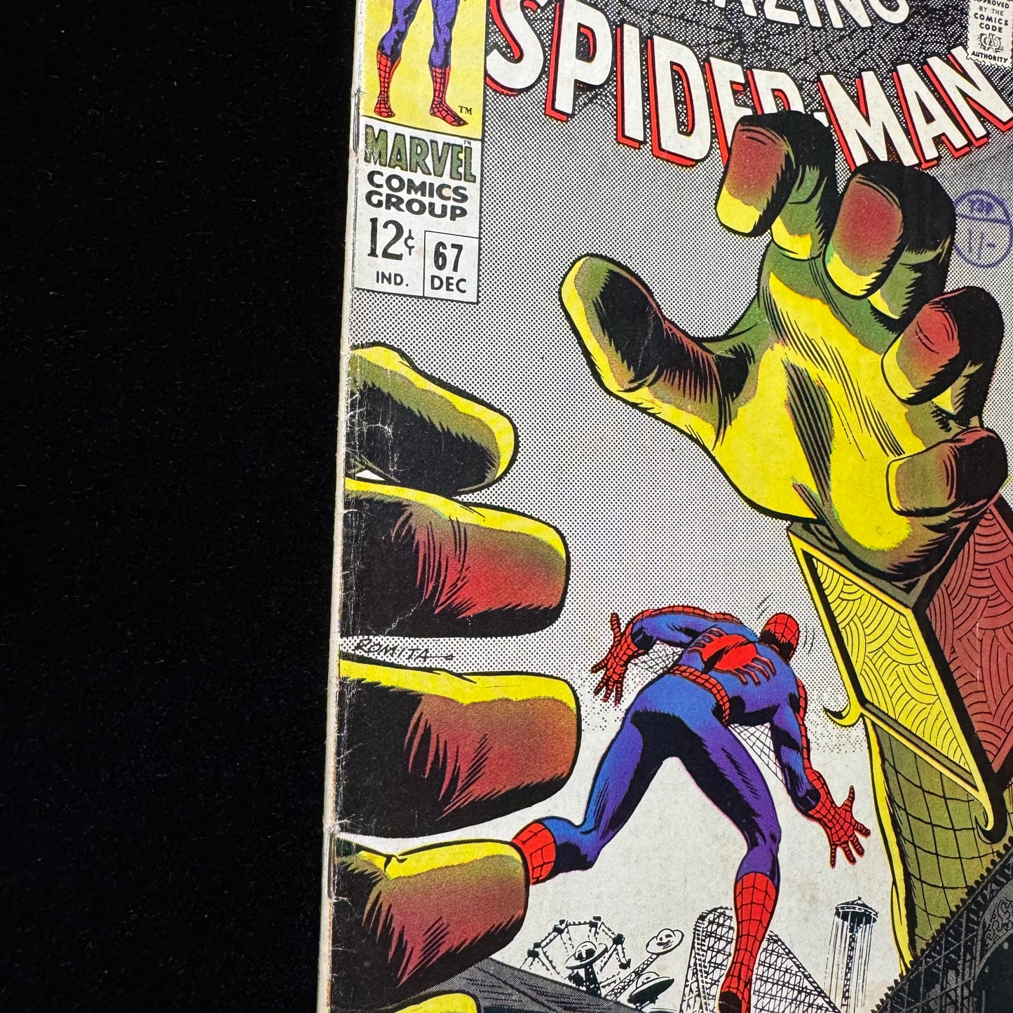 Amazing Spider-Man 67 - 1st App Randy Robertson - Silver Age Marvel Comics 1968