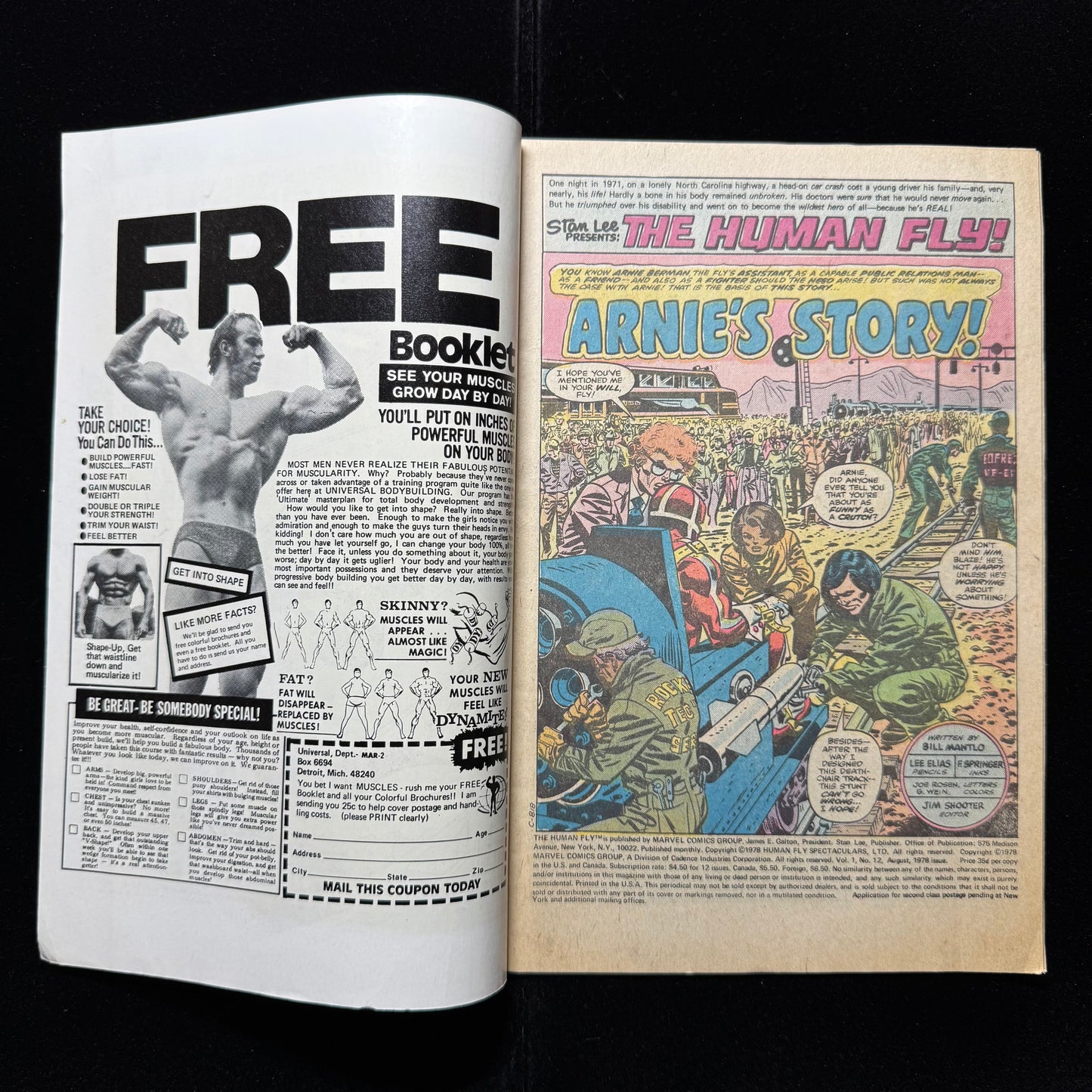 Human Fly 12 - Bronze Age Marvel Comics 1978