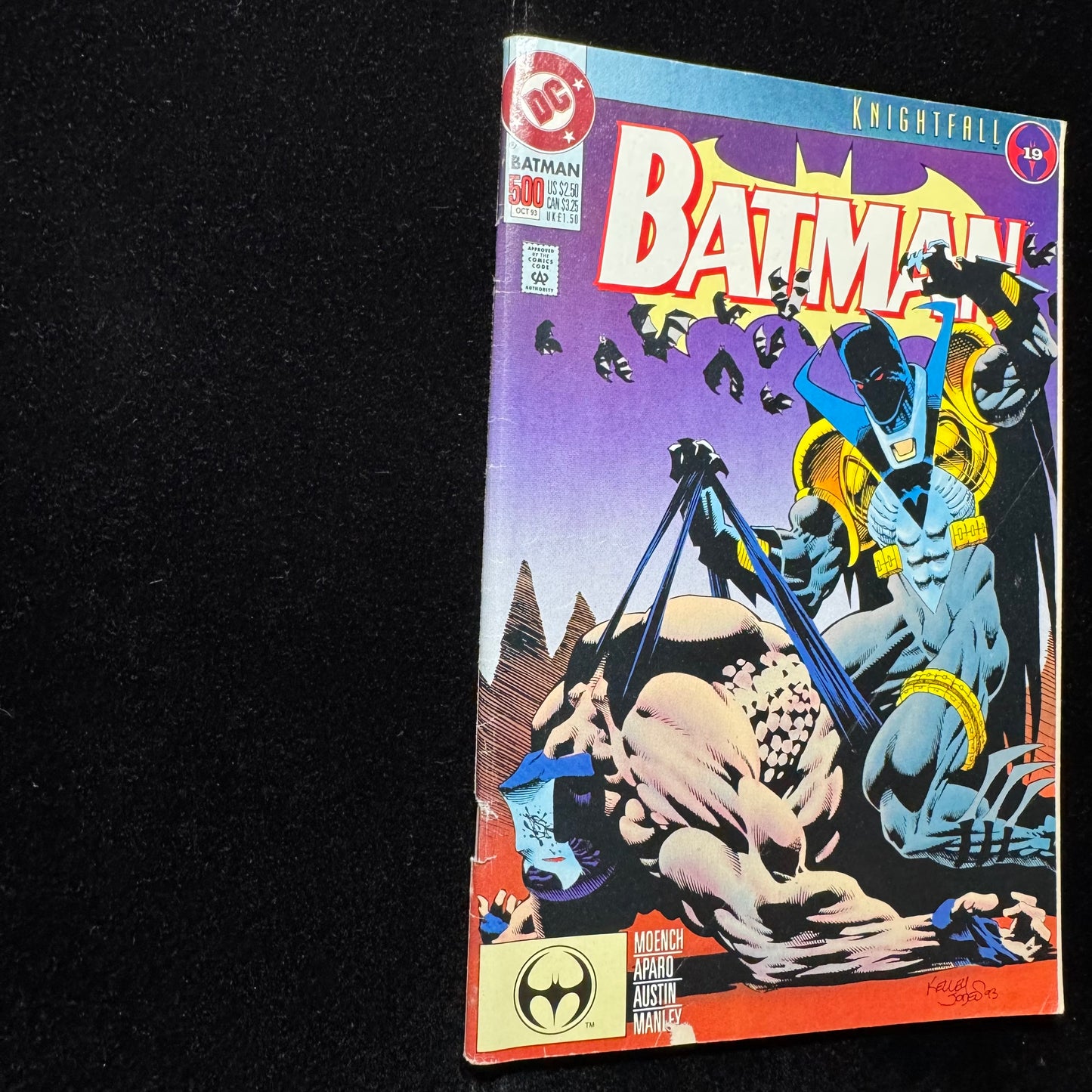 Batman 500 - Azrael Defeats Bane - Modern Age Dc Comics 1993