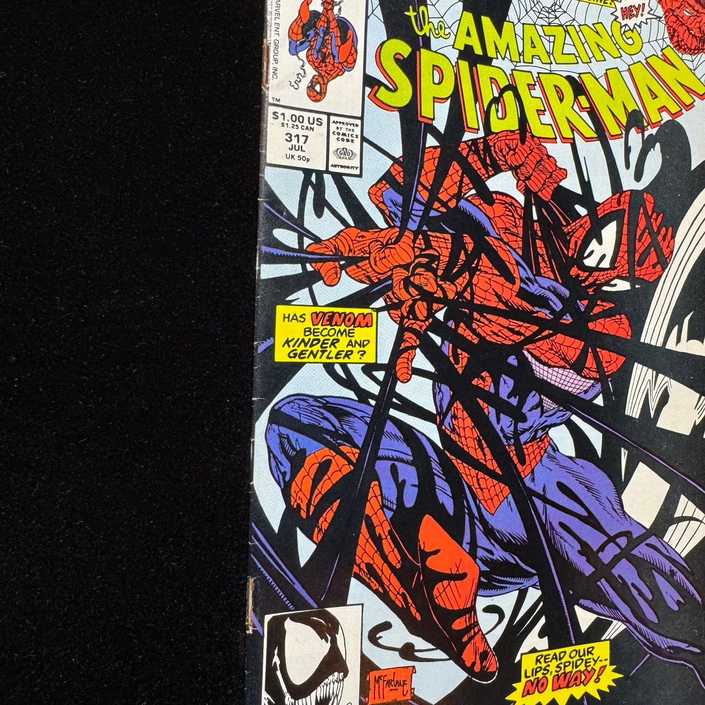 Amazing Spider-Man 317 - 4th Appearance Of Venom - Copper Age Marvel Comics 1989