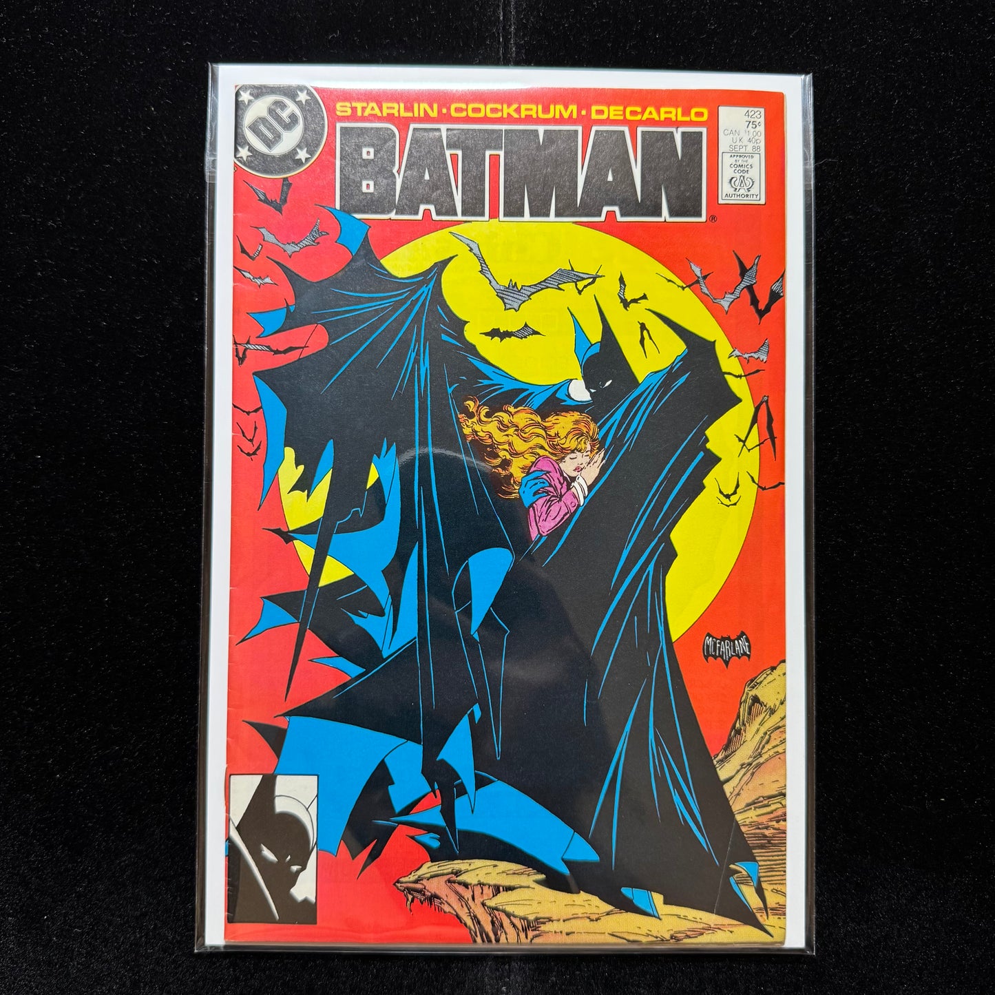 Batman 423 - Iconic Cover Art By Todd McFarlane - Copper Age Dc Comics 1988