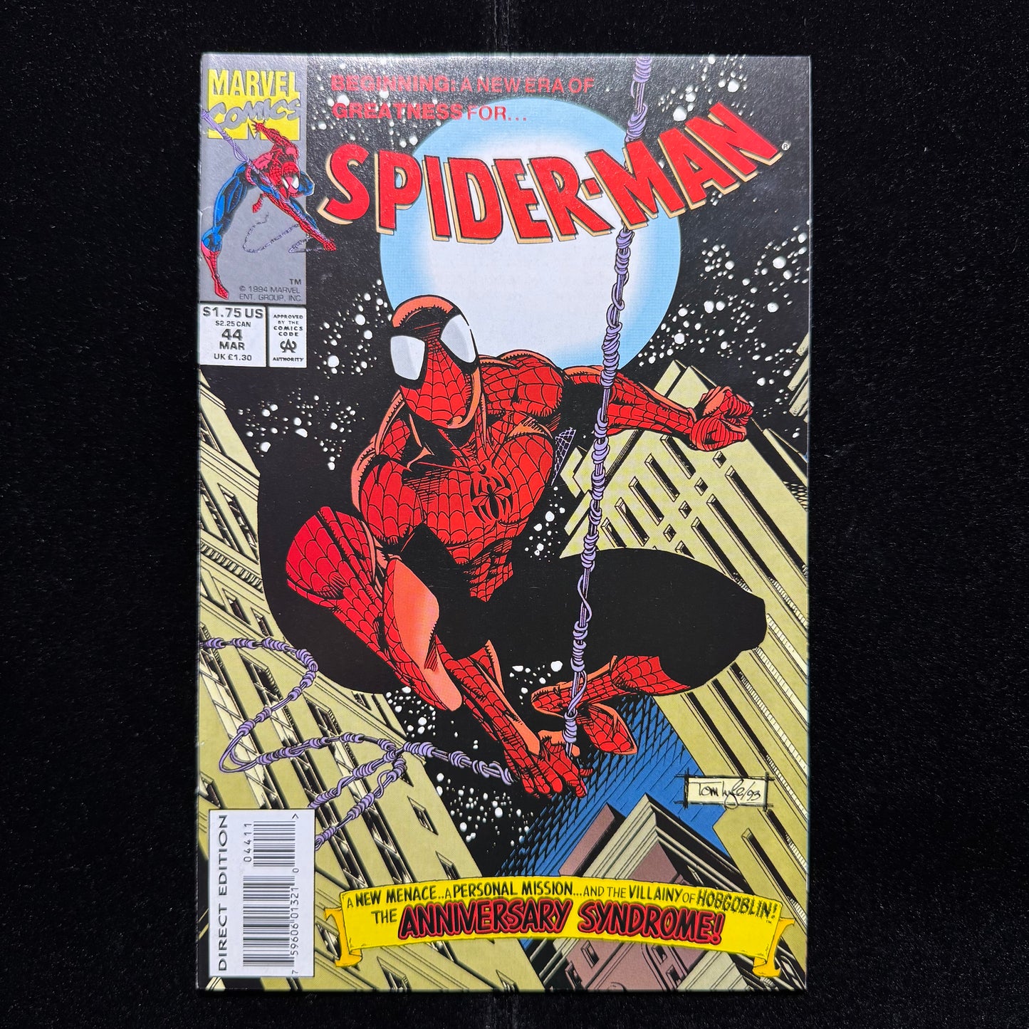 Spider-Man 44 - Stunning Cover Art - Modern Age Marvel Comics 1994