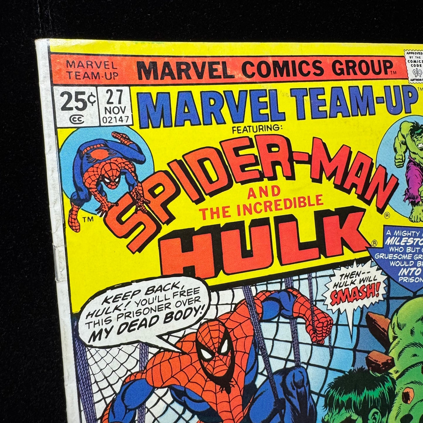 Marvel Team Up 27 - Value Stamp Has Been Cut Out- Bronze Age Marvel Comics 1974