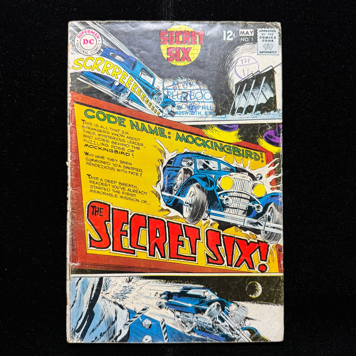 Secret Six 1 - 1st Team Appearance Of The Secret Six - Silver Age Dc Comics 1968