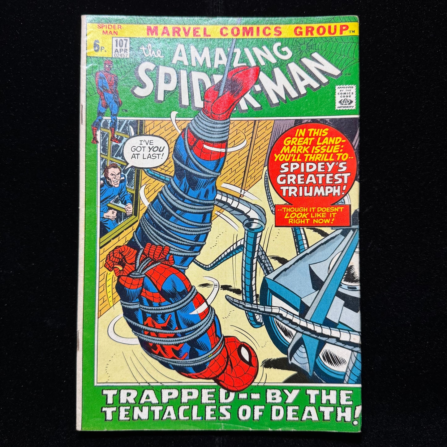 Amazing Spider-Man 107 - Bronze Age Marvel Comics 1972