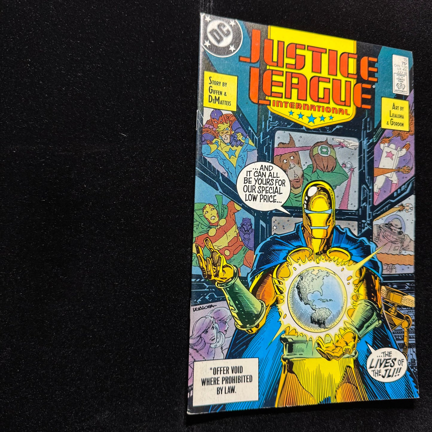 Justice League International 15 - Copper Age Dc Comics 1988