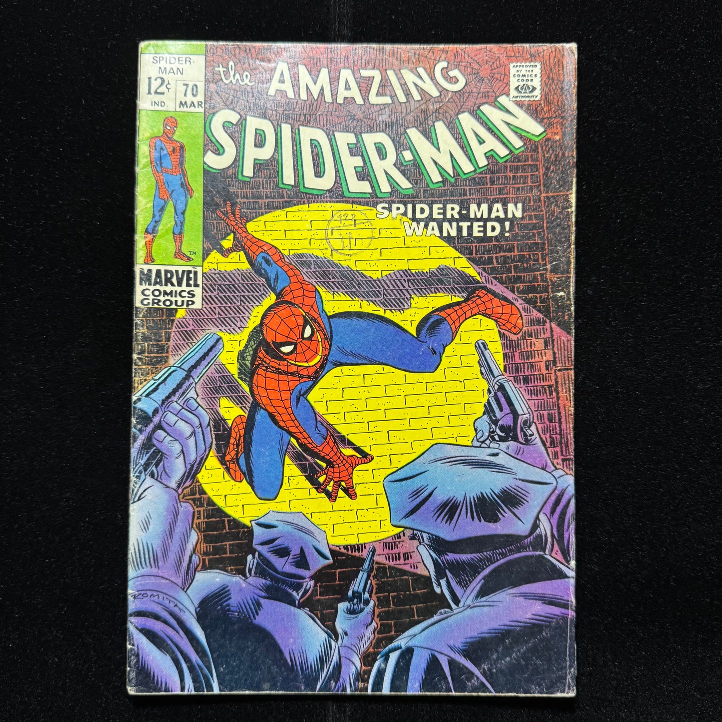 Amazing Spider-Man 70 - 1st Cameo App Of Vanessa Fisk - Silver Age Marvel 1969