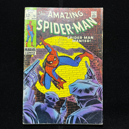 Amazing Spider-Man 70 - 1st Cameo App Of Vanessa Fisk - Silver Age Marvel 1969
