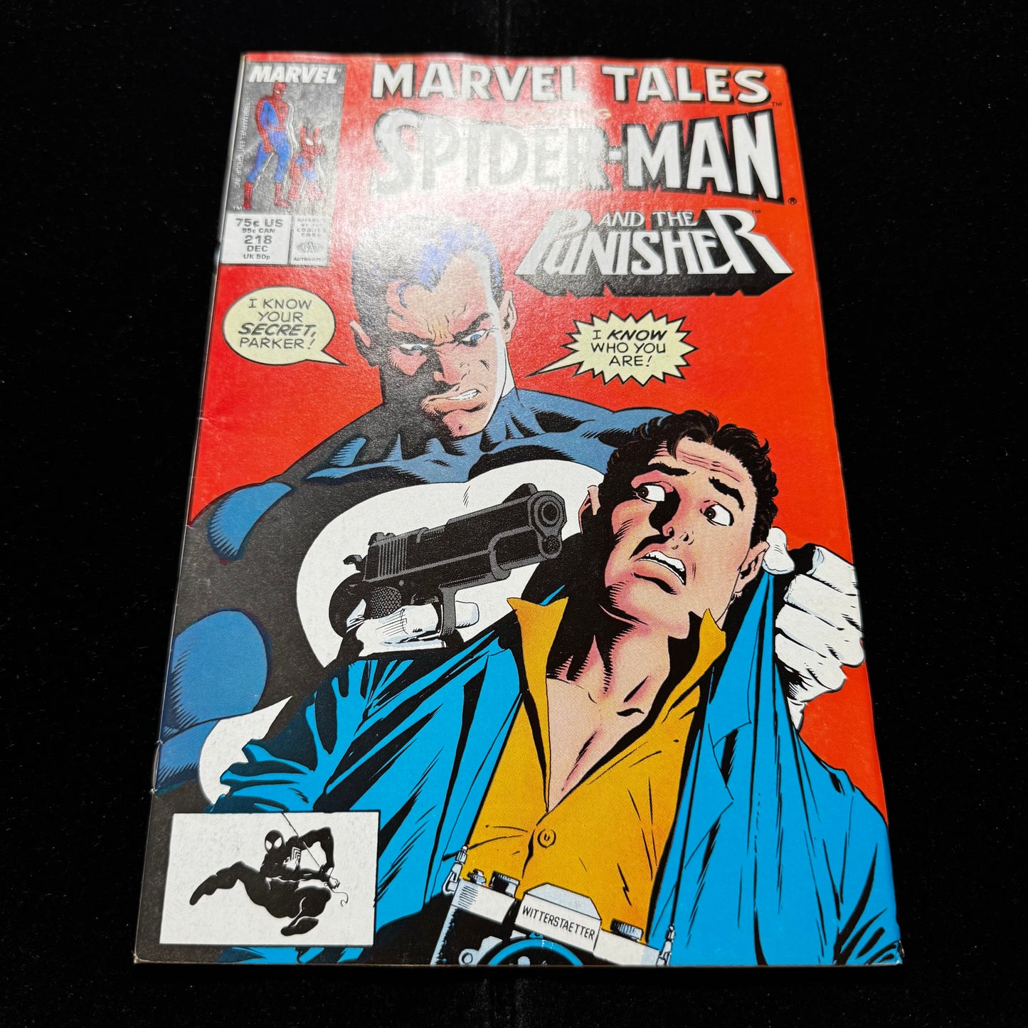 Marvel Tales 218 - Mike Zeck Punisher Cover Art - Copper Age Marvel Comics 1988