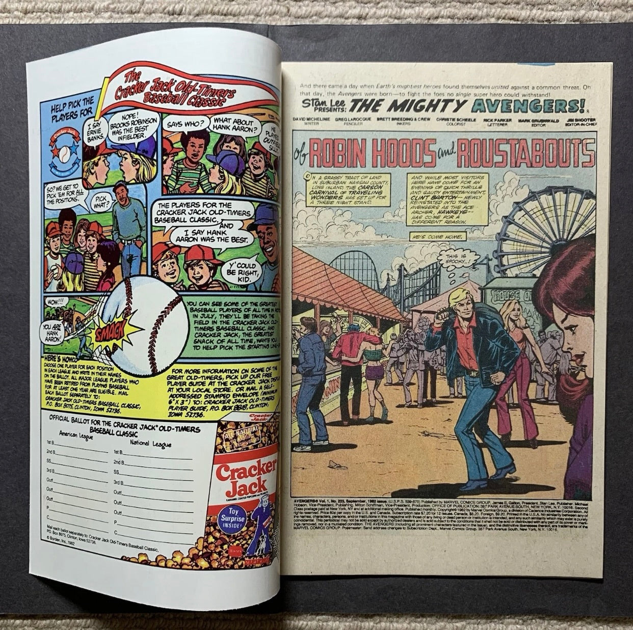 Avengers 223/ Bronze Age Marvel Comics 1982