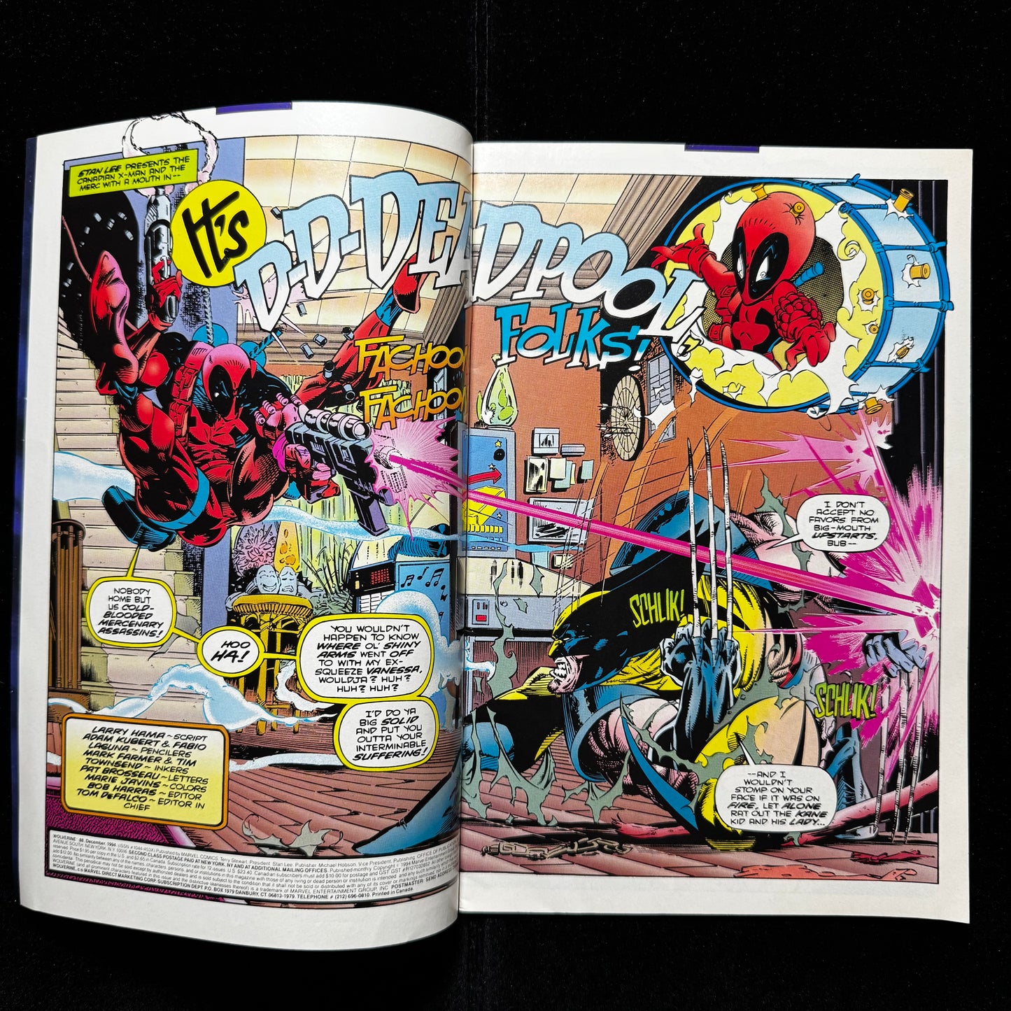 Wolverine 88 - Deluxe Edition 1st Wolverine Vs Deadpool - Modern Age Marvel 1994