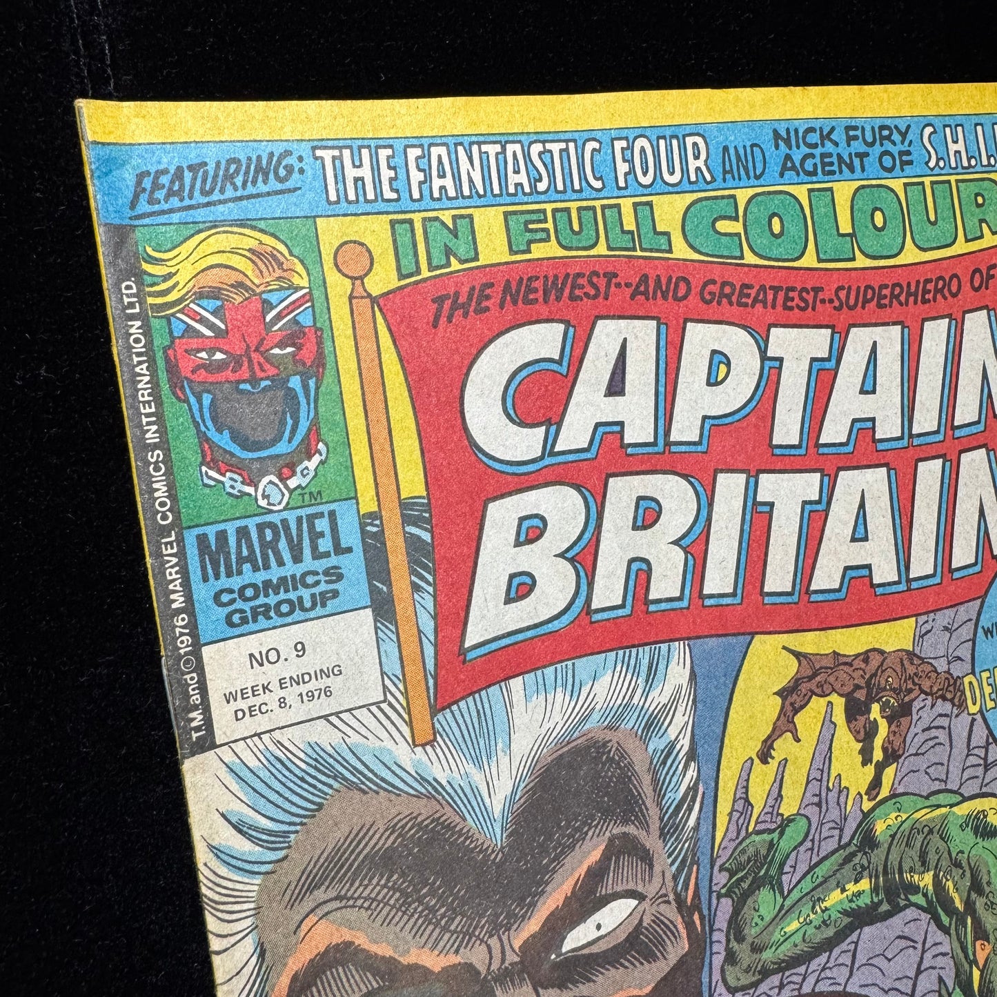 Captain Britain 9 - 2nd App Of Betsy Braddock - Bronze Age Marvel Comics 1976