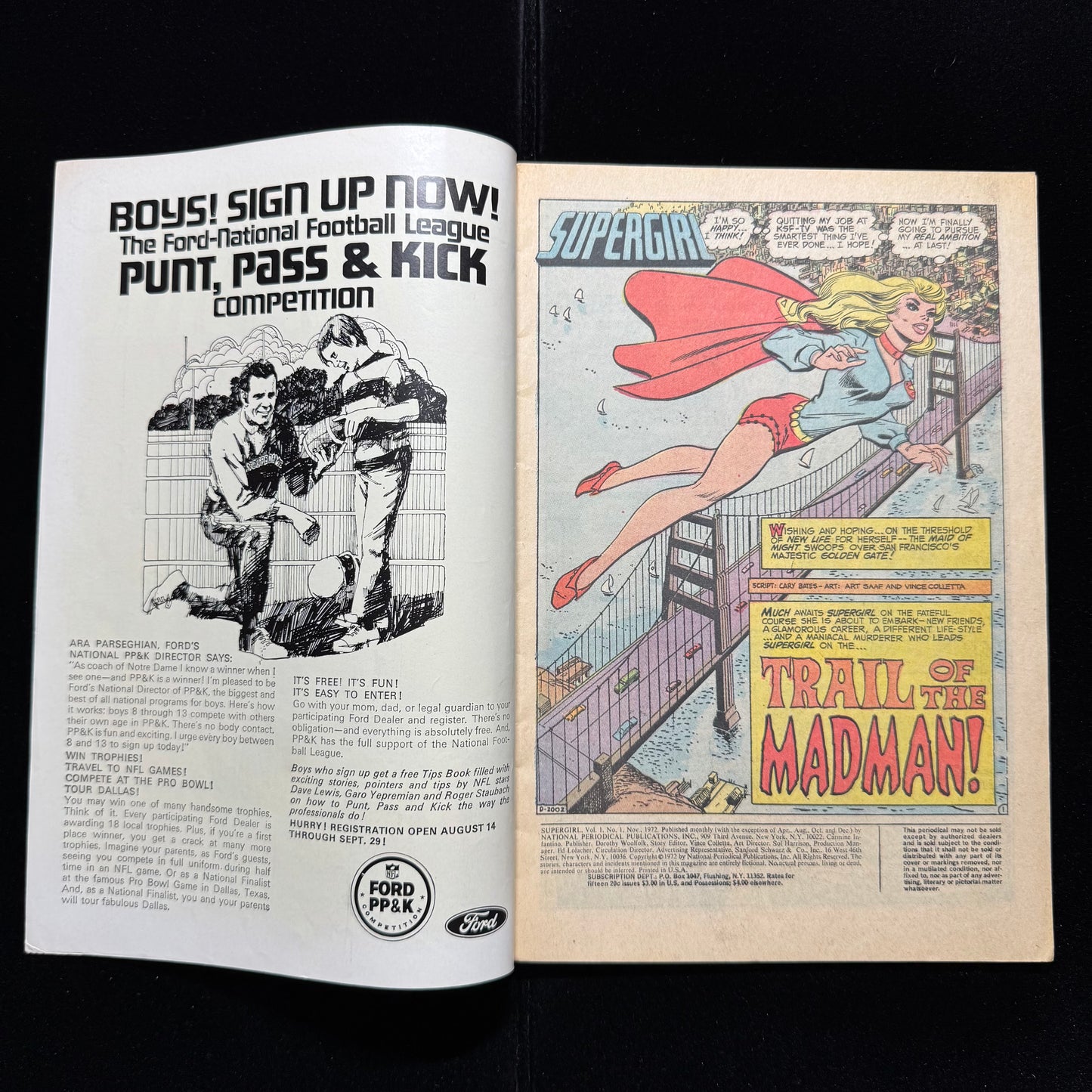 Supergirl 1 - First Solo Supergirl Title - Bronze Age Dc Comics 1972