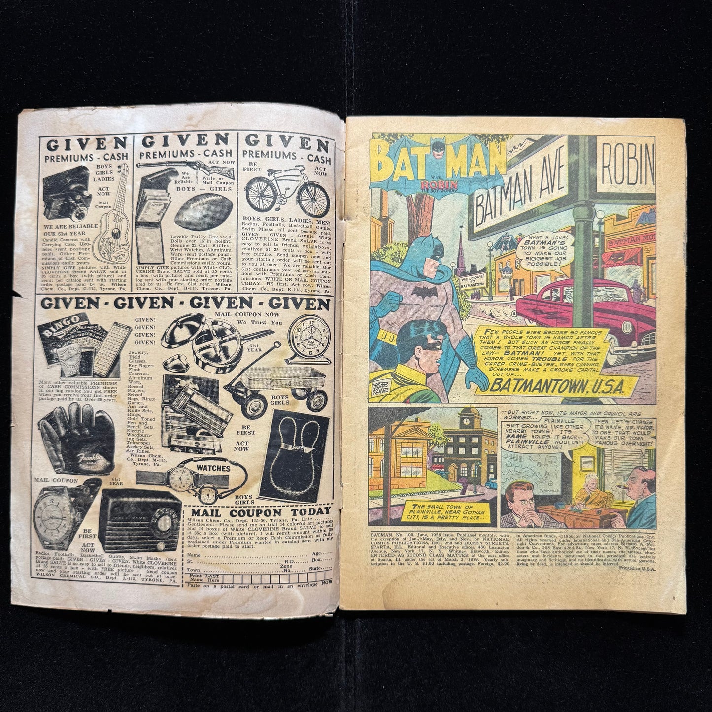 Batman 100 - 100 Issue Milestone - Silver Age Dc Comics 1956