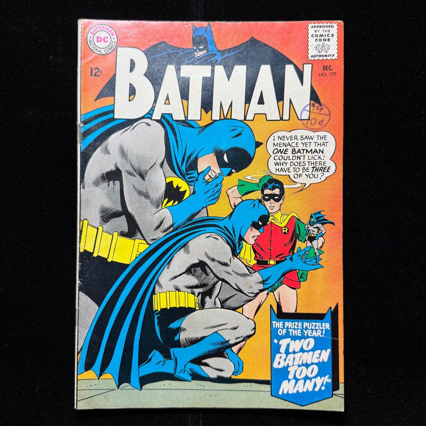 Batman 177 - Classic Carmine Infantino Cover - Silver Age Dc Comics 1965