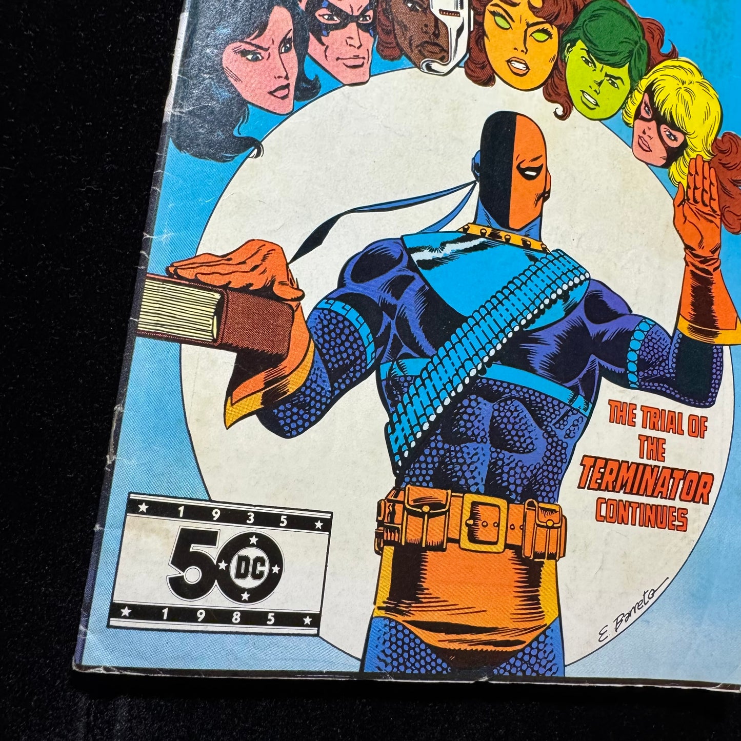 Tales Of The Teen Titans 54 - Deathstroke Cover - Copper Age Dc Comics 1985