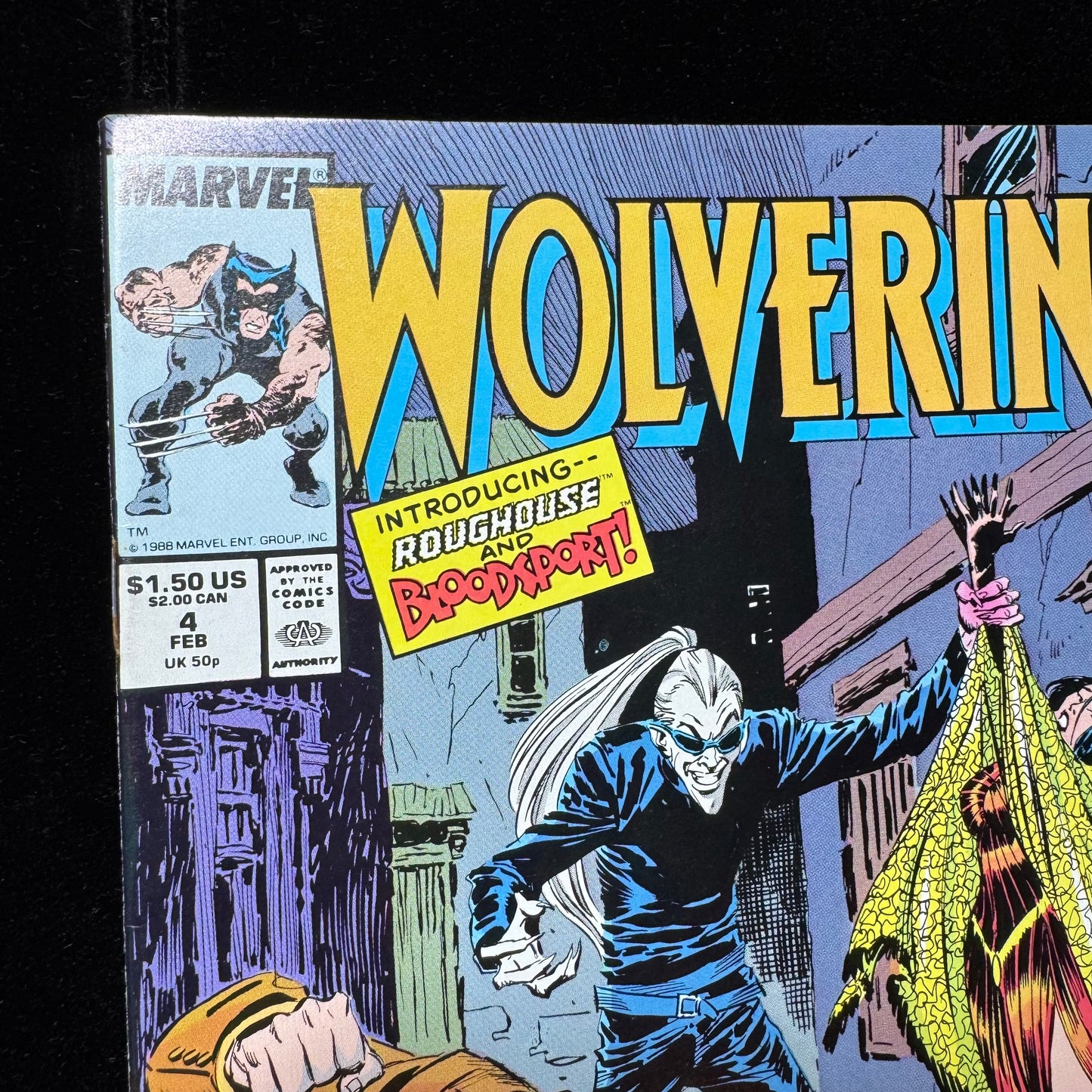 Wolverine 4 - 1st Appearance Of Bloodscream - Copper Age Marvel Comics 1989