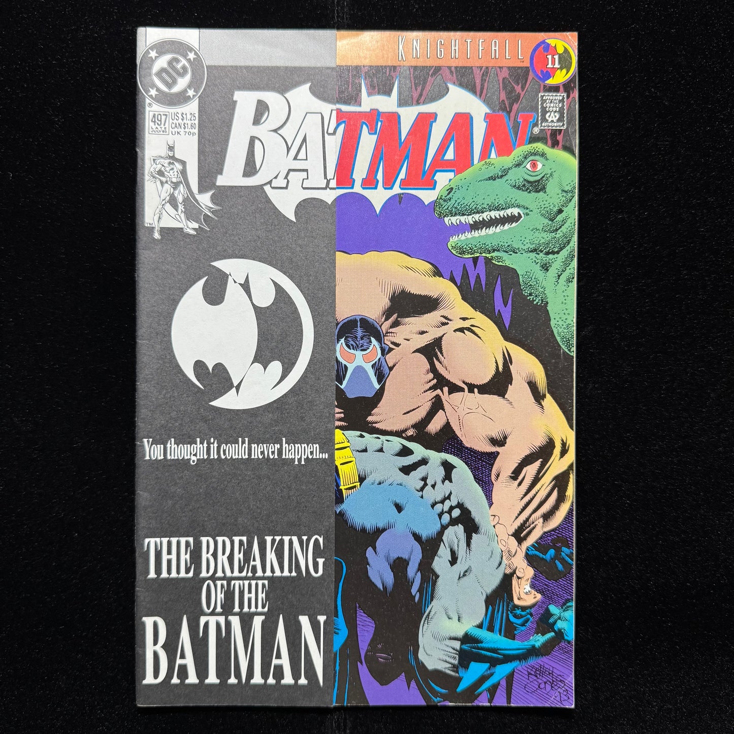 Batman 497 - Bane Breaks Batman’s Back - Variant - Modern Age Dc Comics 1993