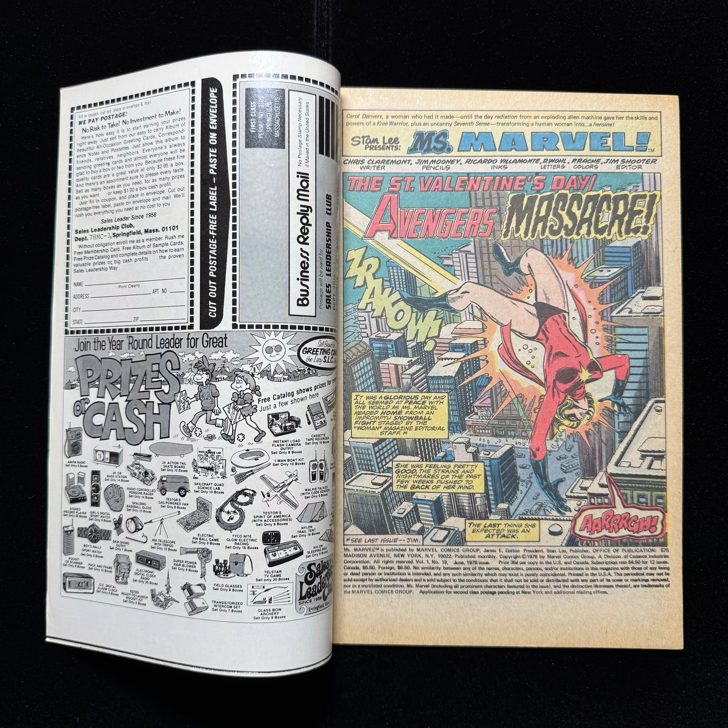 Ms Marvel 18 - 1st Full Appearance Of Mystique - Bronze Age Marvel Comics 1978