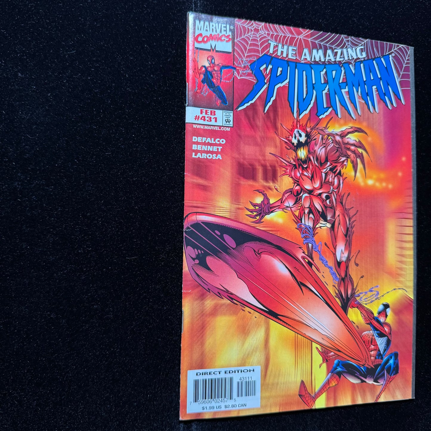 Amazing Spider-Man 431 - 1st Cover & 2nd App Of Carnage Cosmic - Modern Age 1998