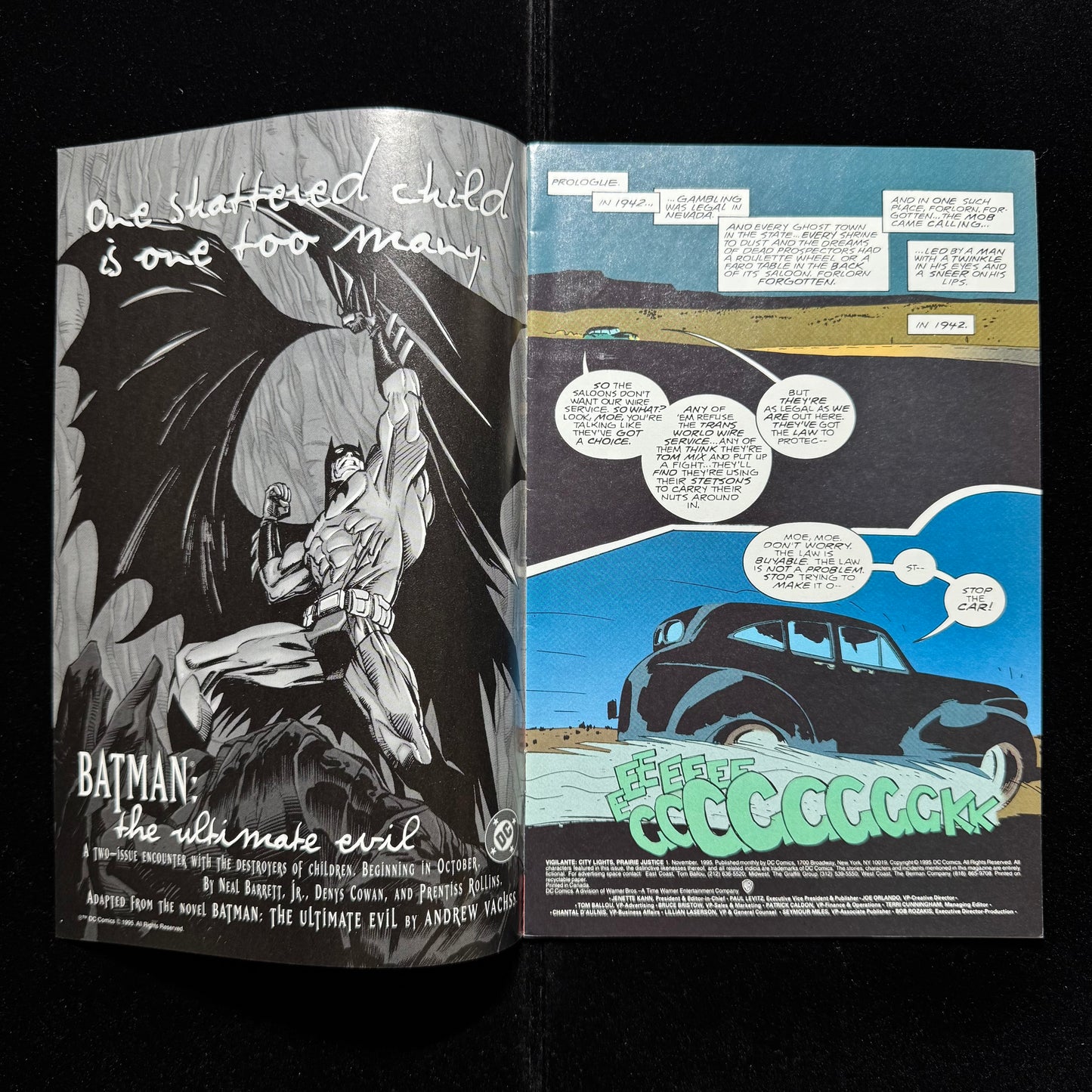 Vigilante: City Lights, Prairie Justice 1-4 - Full Set - Modern Age Dc 1995