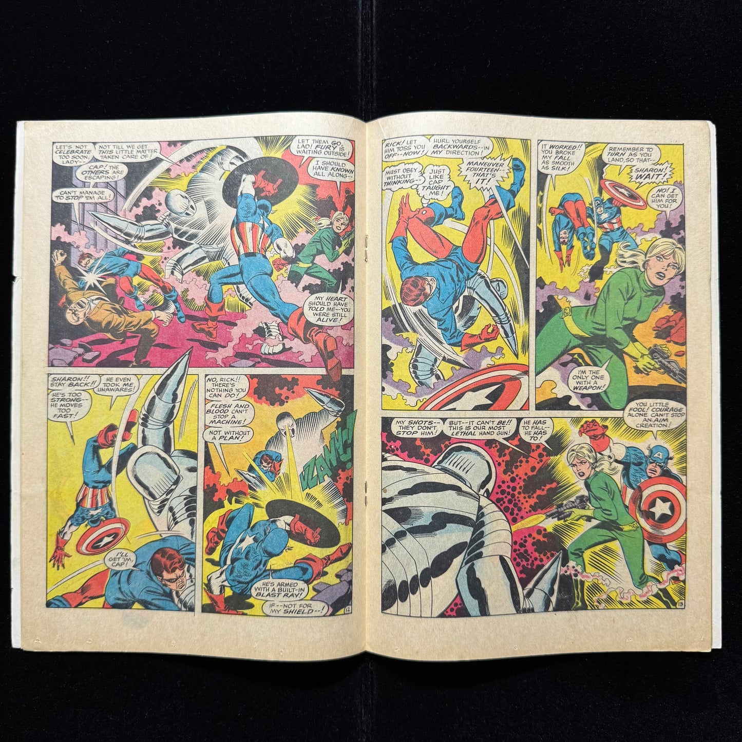 Captain America 114 - John Romita Sr Cover - Silver Age Marvel Comics 1969