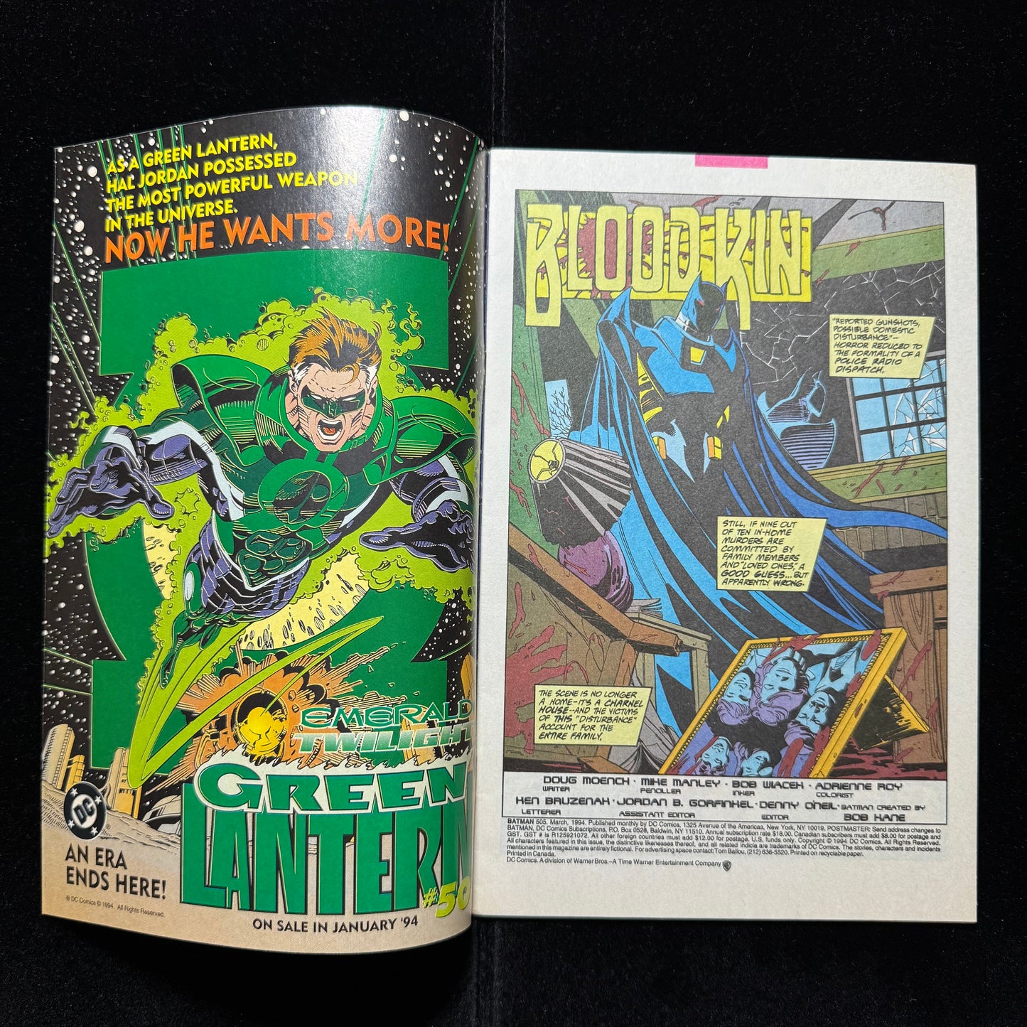 Batman 505 - Modern Age Dc Comics 1994